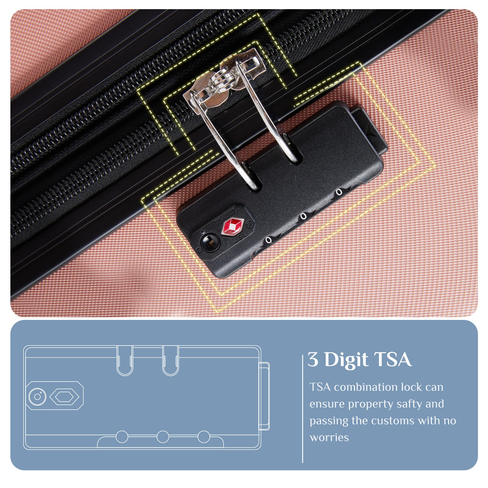 Sweetcrispy L-XLX-20IN-PK Luggage-And-Luggage-Sets - View #7