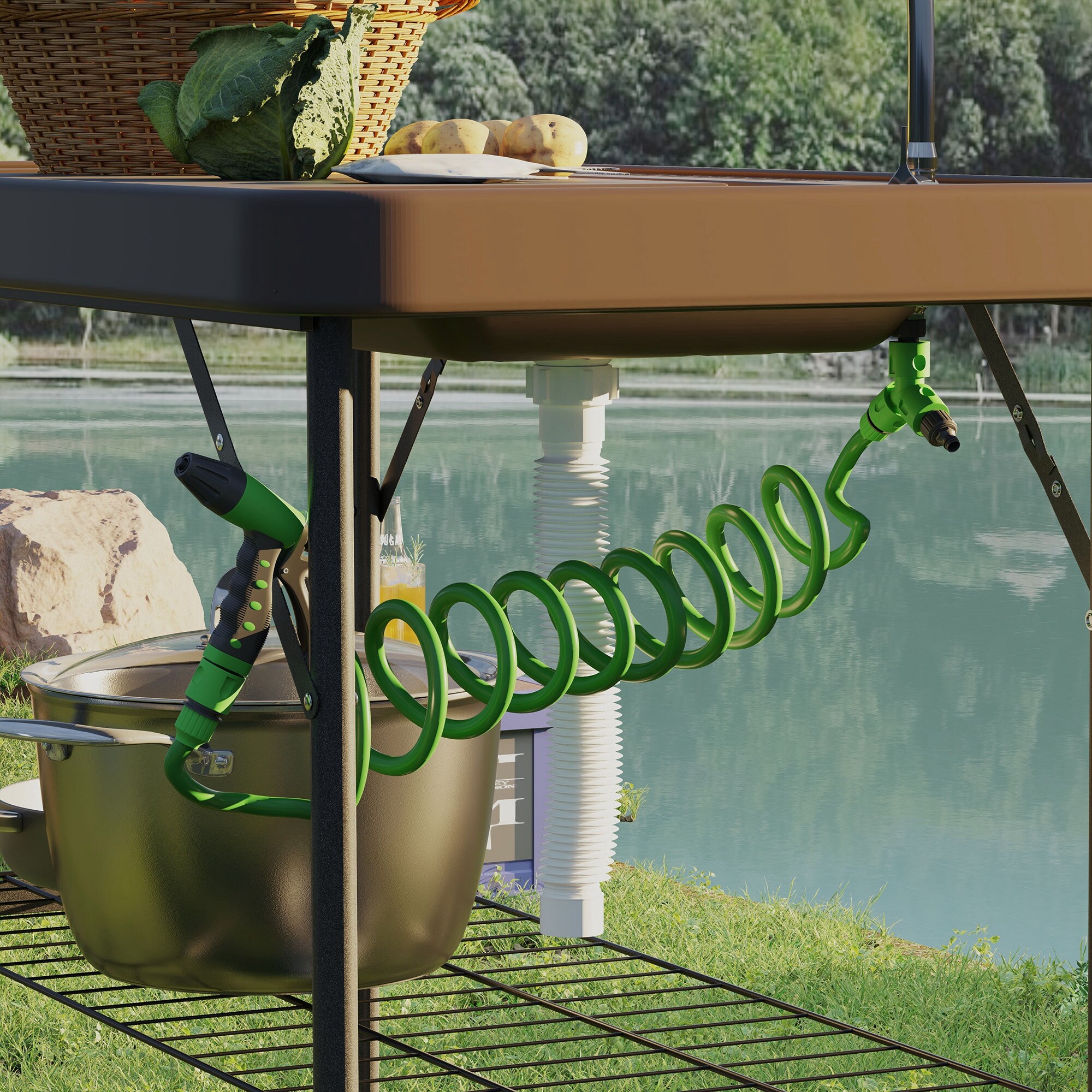 Outsunny A20-452V00TN Picnic-Tables - View #5