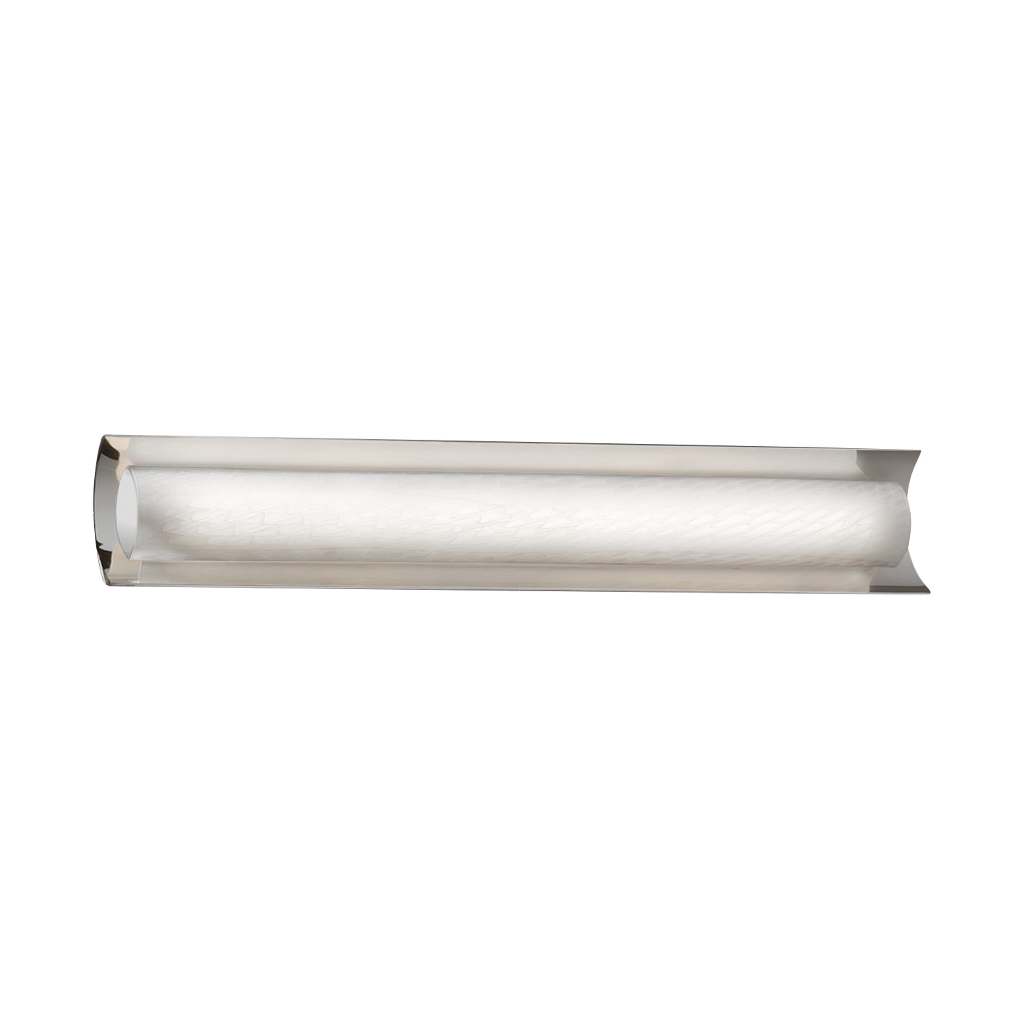 Justice Design Group FSN-8635-WEVE-CROM Fusion 30-in 1-Light Polished Chrome LED Glam Vanity Light