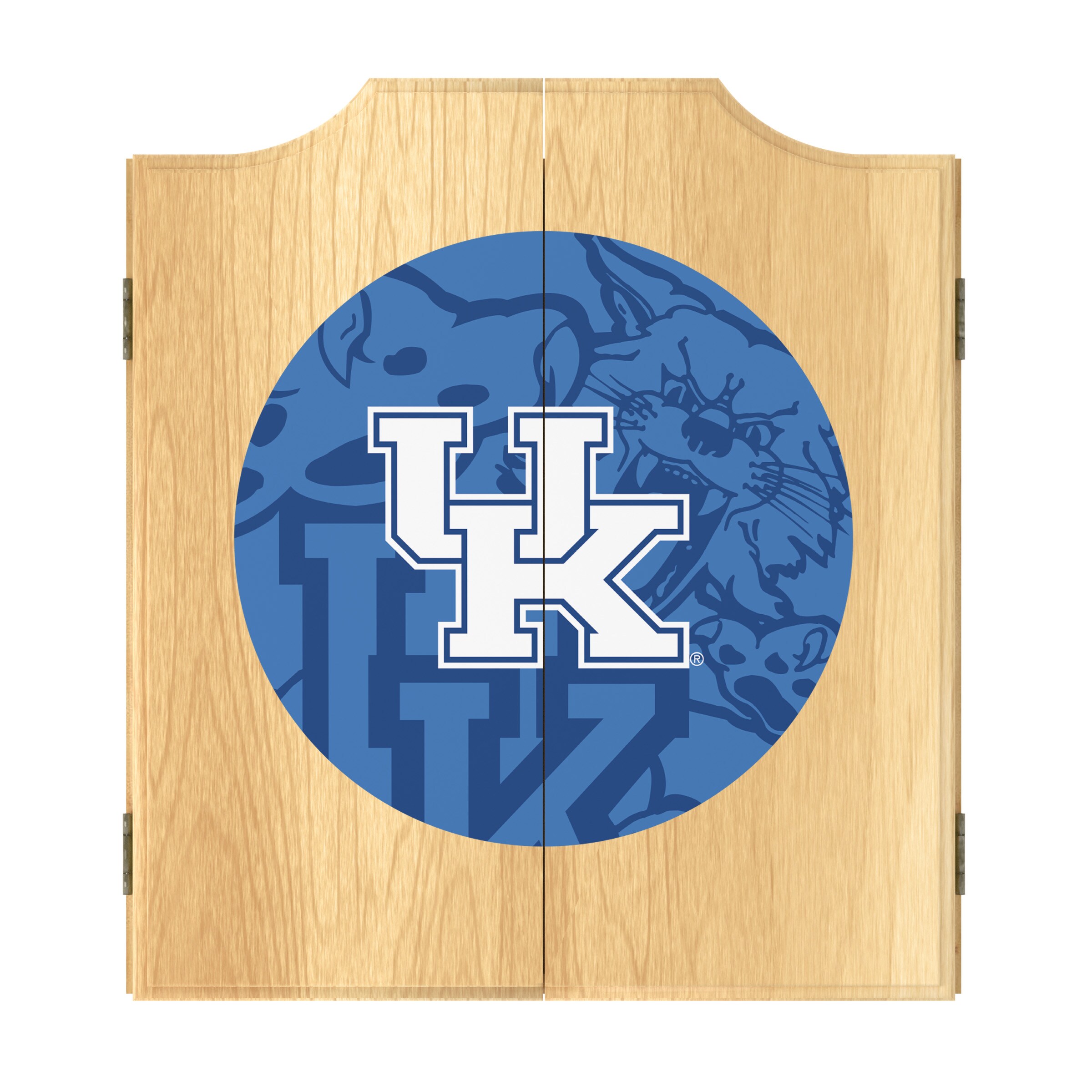 Trademark Gameroom KY7000-FADE Kentucky Wildcats Dart Cabinets 20.5-in Multiple Colors/Finishes Wood Dartboard Cabinet with Dartboard