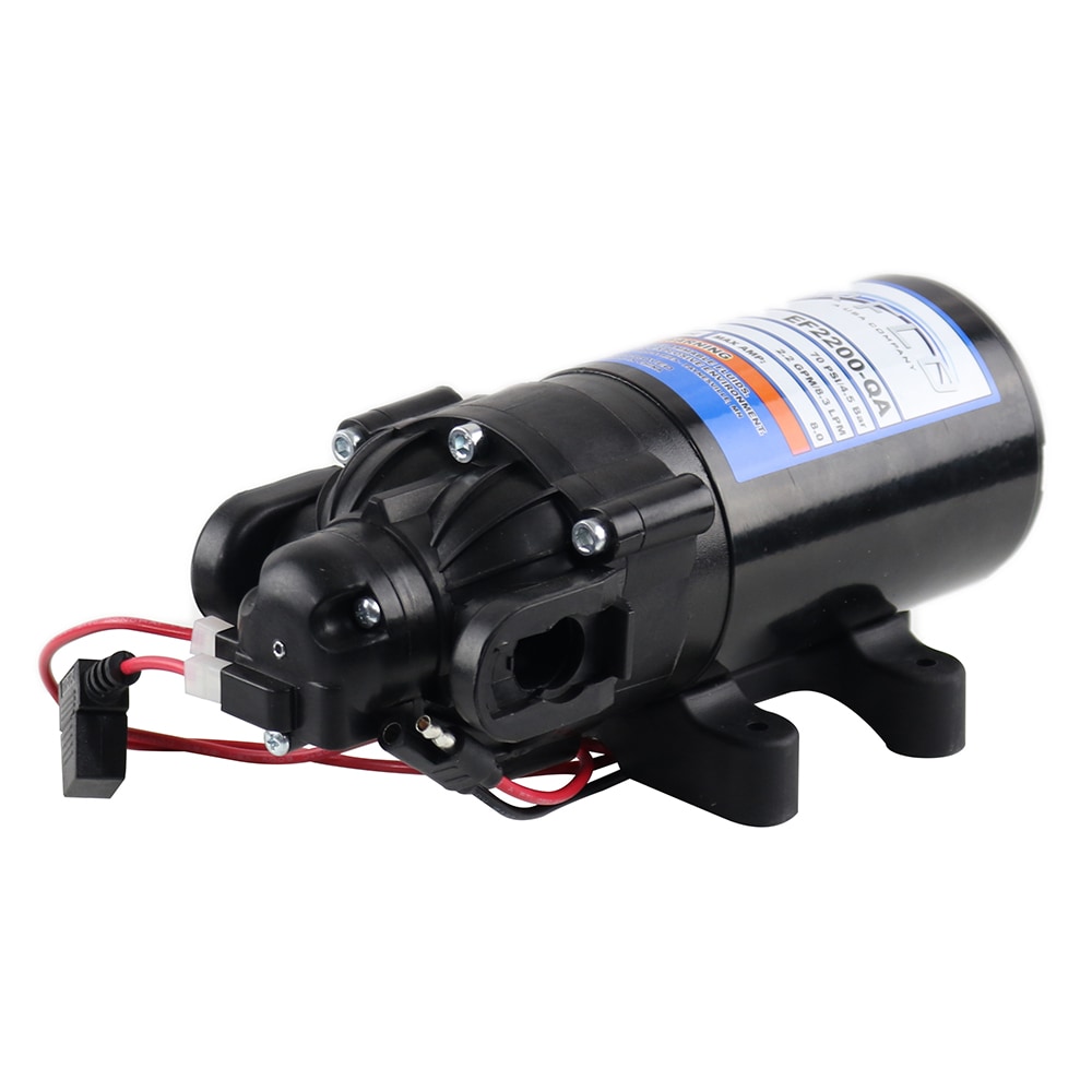 Everflo 12V 2.2GPM  Diaphragm Sprayer Pump - 70 PSI Max with 3/4 in. QA Ports
