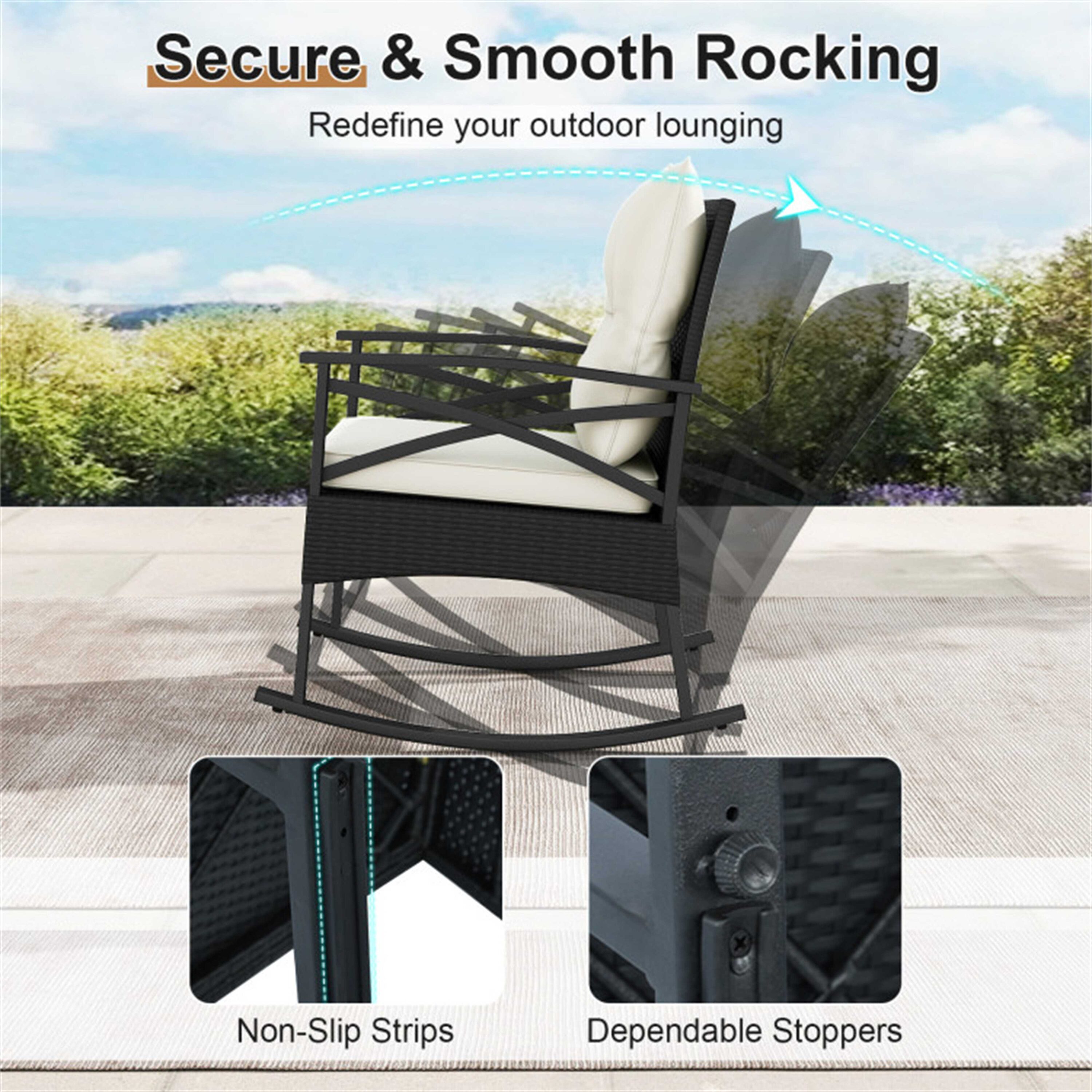 BABOOM BOM-75505WH-CO Patio-Conversation-Sets - View #7
