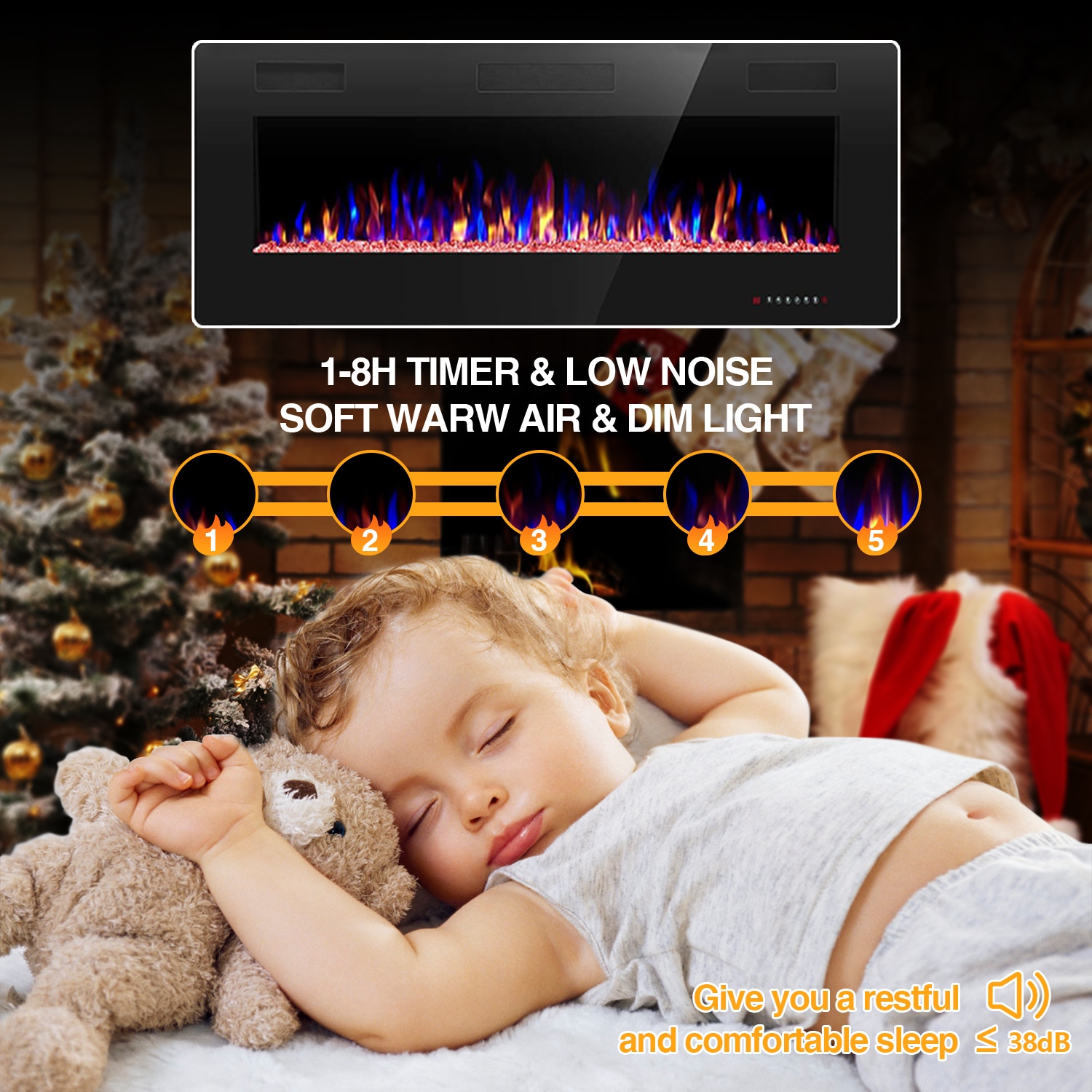BANSA ROSE LLZJLY41407 Electric-Fireplaces - View #4
