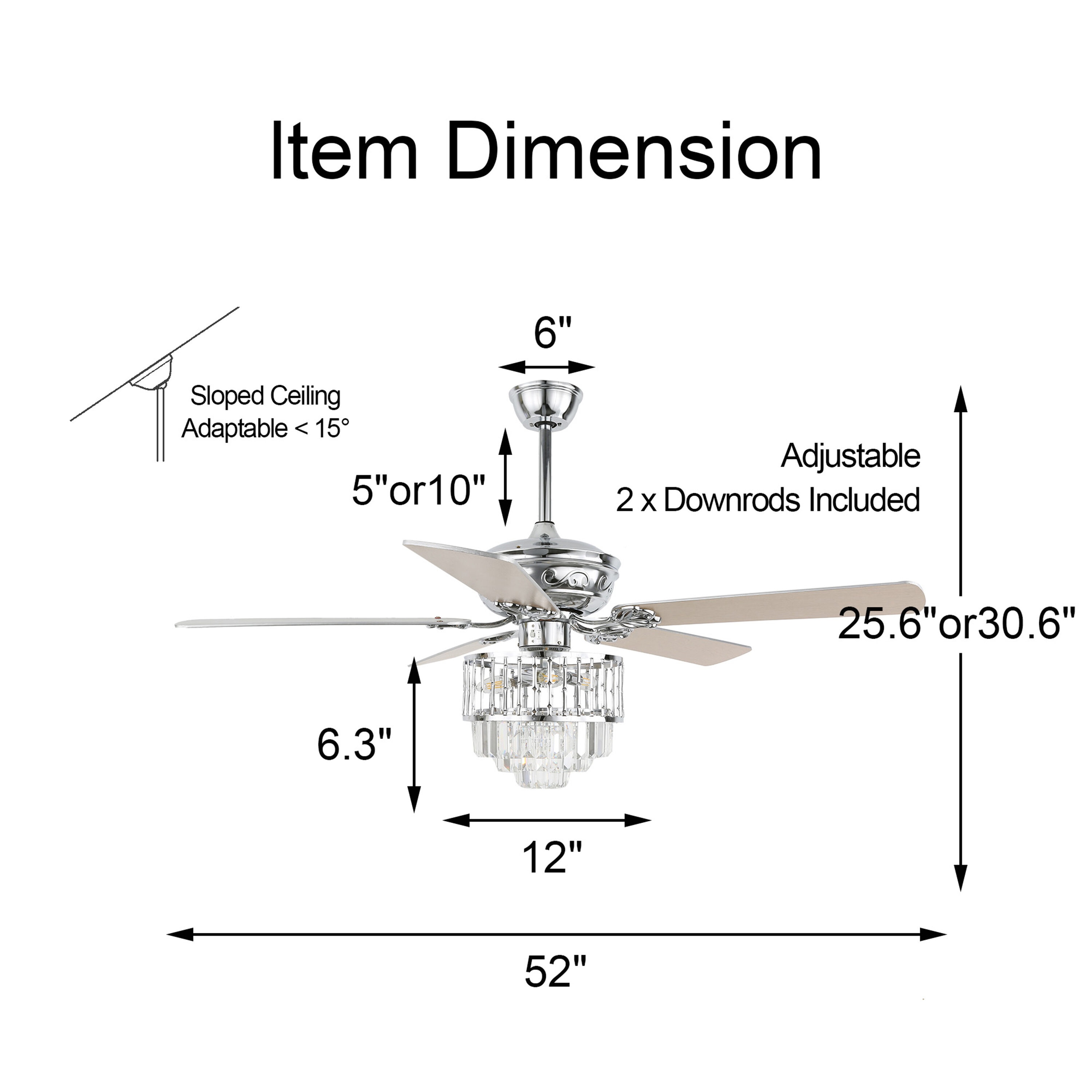 Oaks Decor BD2046-C Ceiling-Fans - View #4