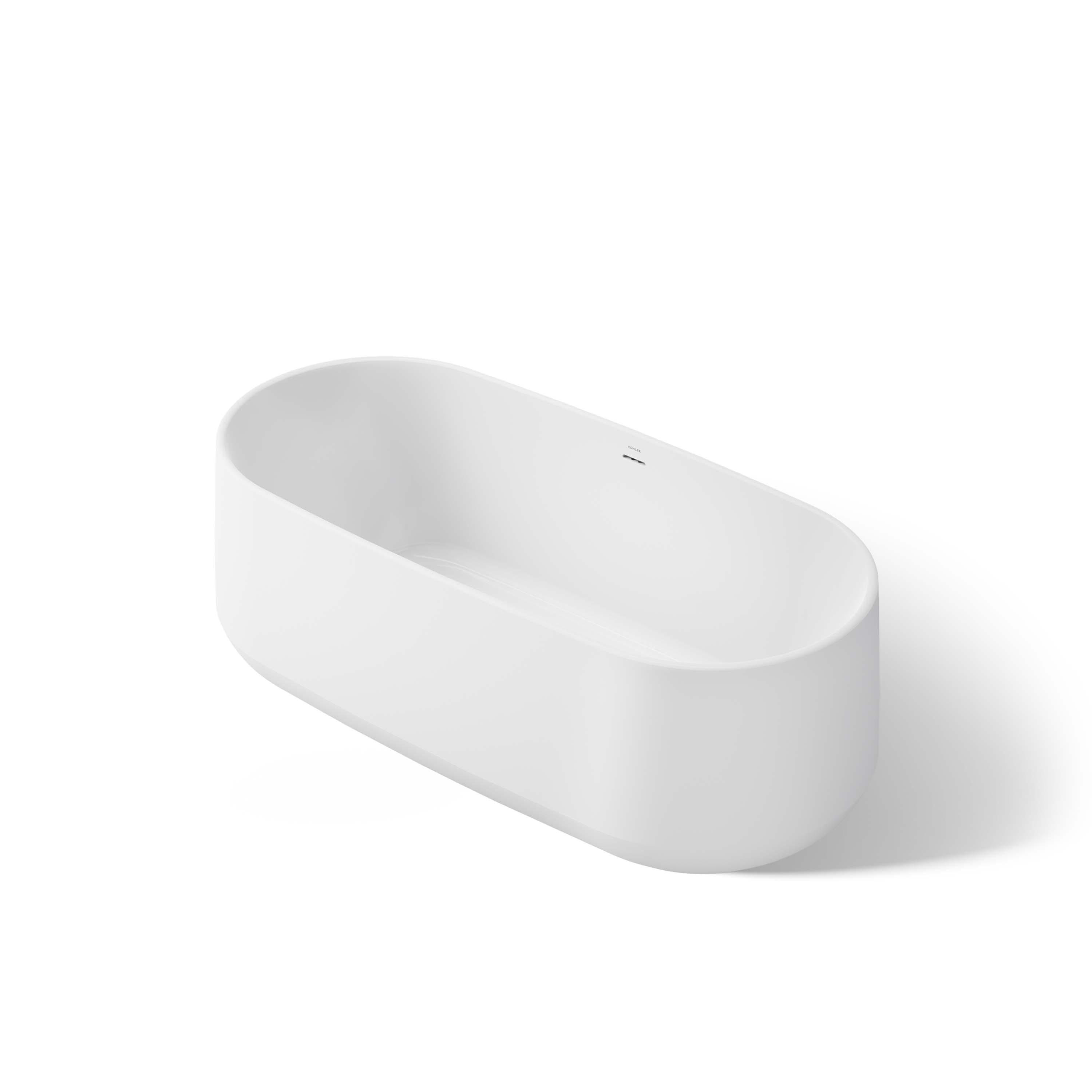 KOHLER Ceric 31.13-in x 65-in White Acrylic Oval Freestanding