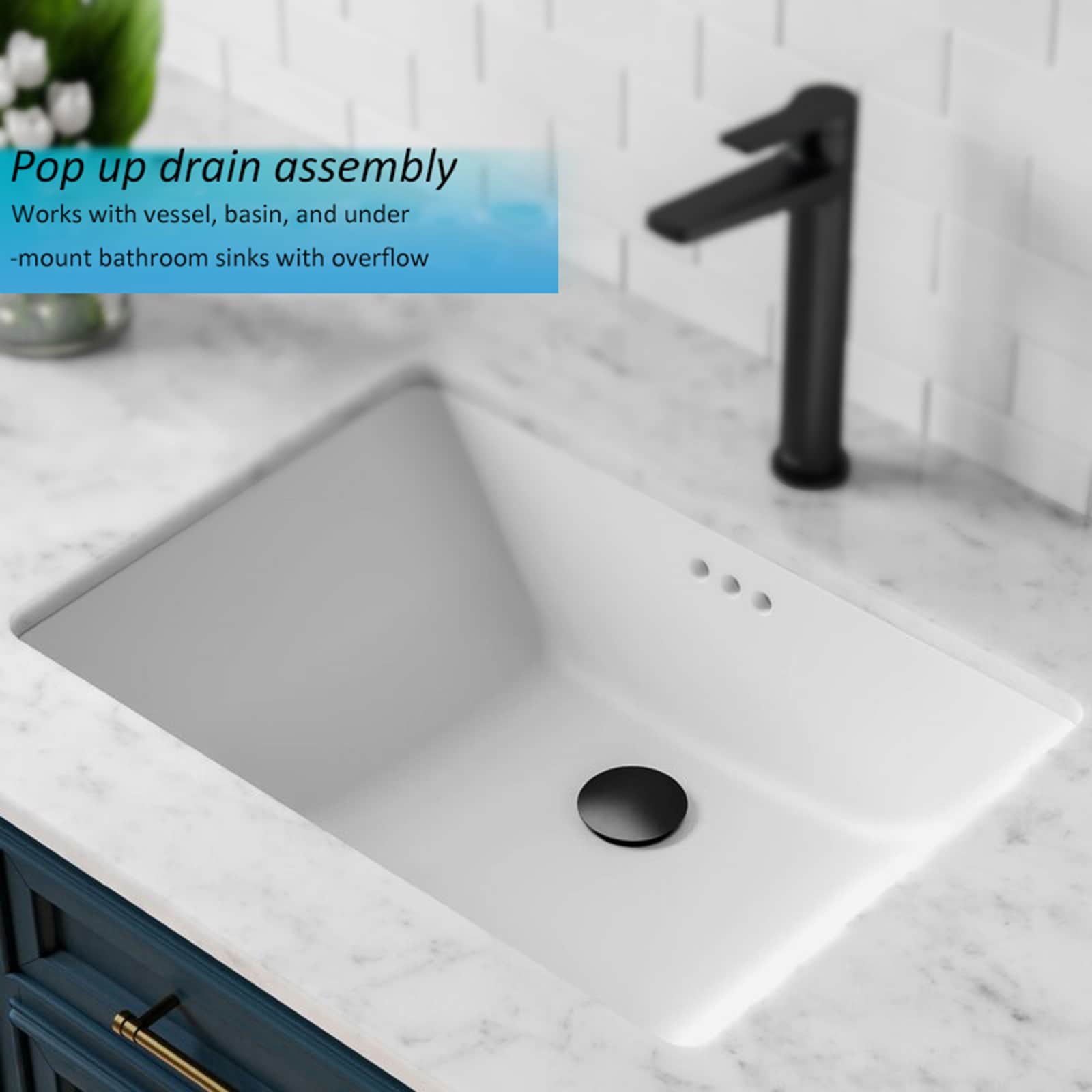 WOWOW X3003B-LW Popup-Drains-Accessories - View #7