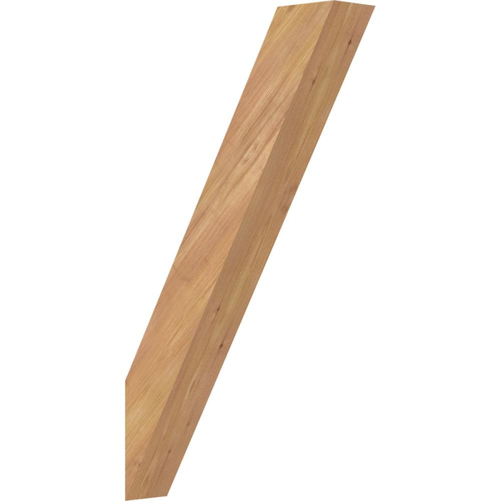 Ekena Millwork BRC04X16X28TRA00SWR 3-1/2-in x 16-in x 28-in Western Red Cedar Unfinished Wood Traditional smooth
