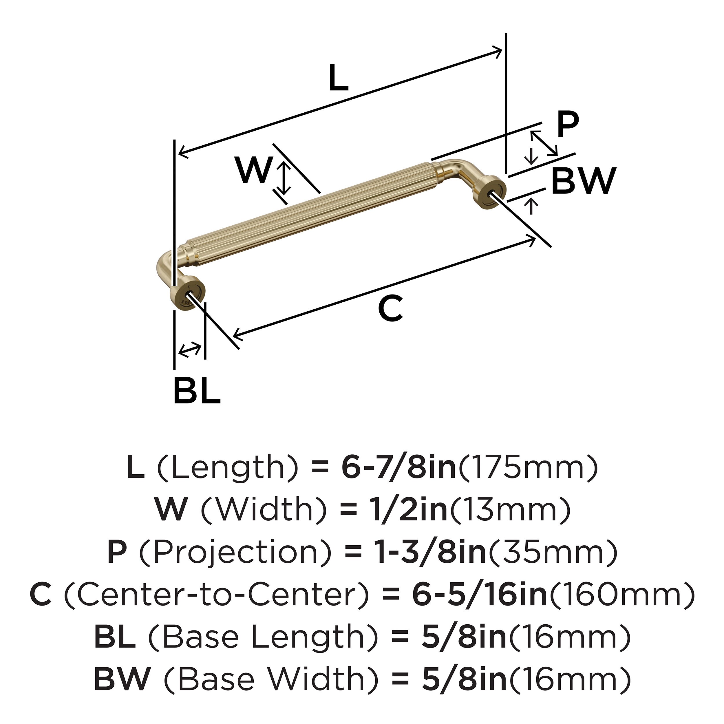 Amerock BP37704BBZ Cabinet-Pulls - View #4
