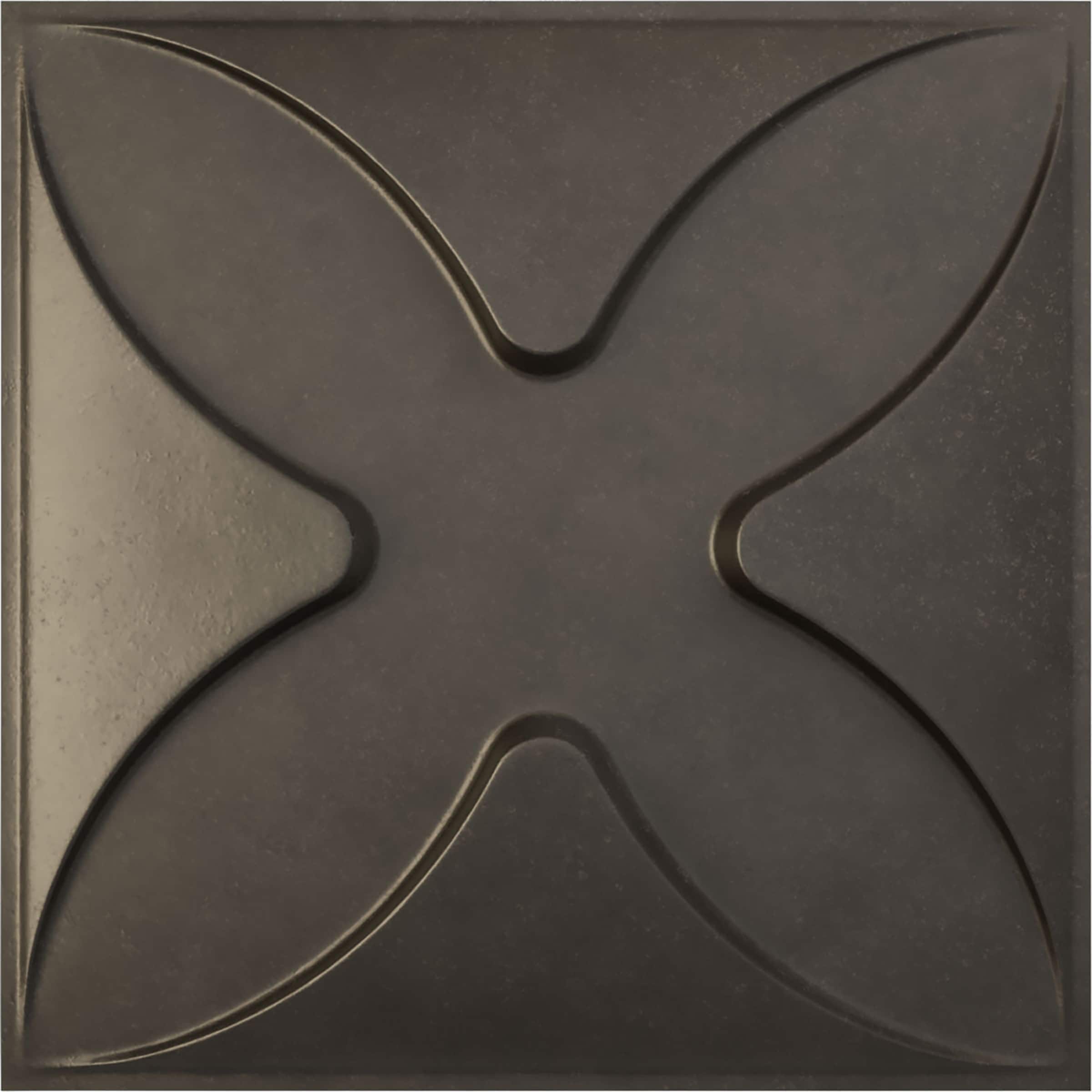 Ekena Millwork WP20X20AUDST 19-5/8-in x 19-5/8-in Embossed Paintable/Stainable Black PVC Abstract Wall Panel ( 2.67-sq ft )