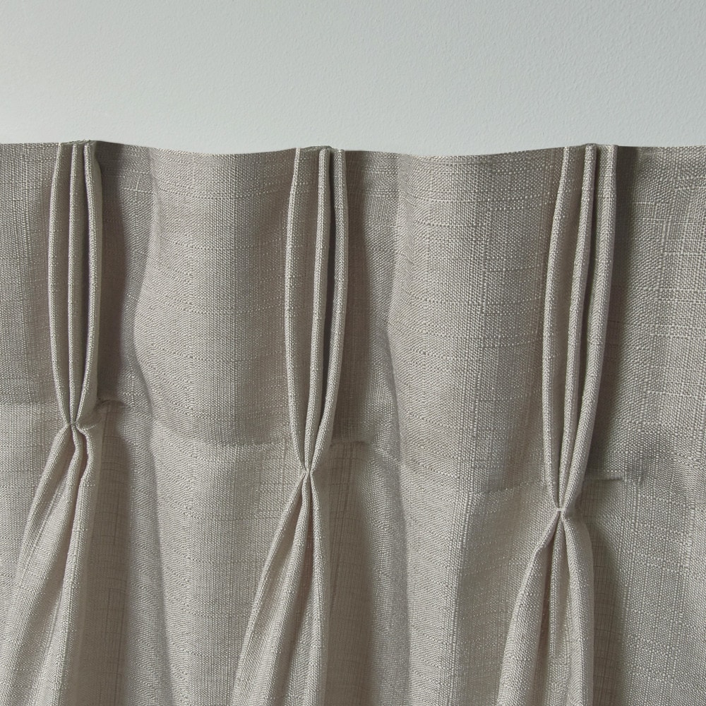 Exclusive Home 84-in Beige Light Filtering Pinch Pleat Curtain Panel ...