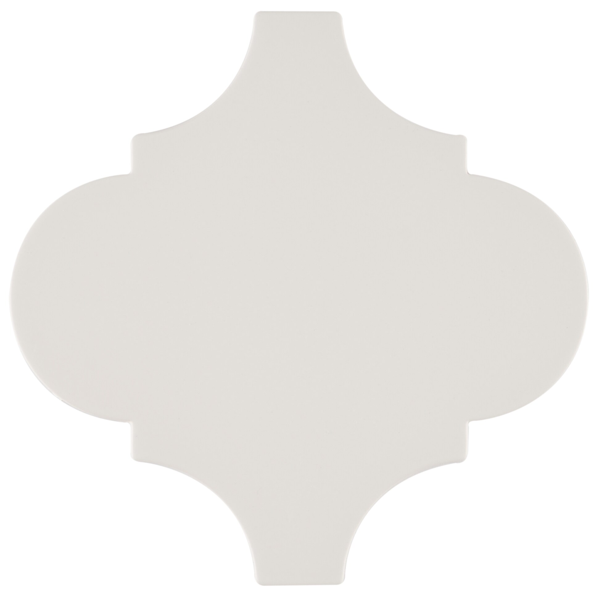 Artmore Tile EXT3RD106950 Sample - Zest White 5-in x 10-in Matte Porcelain Encaustic Wall Tile