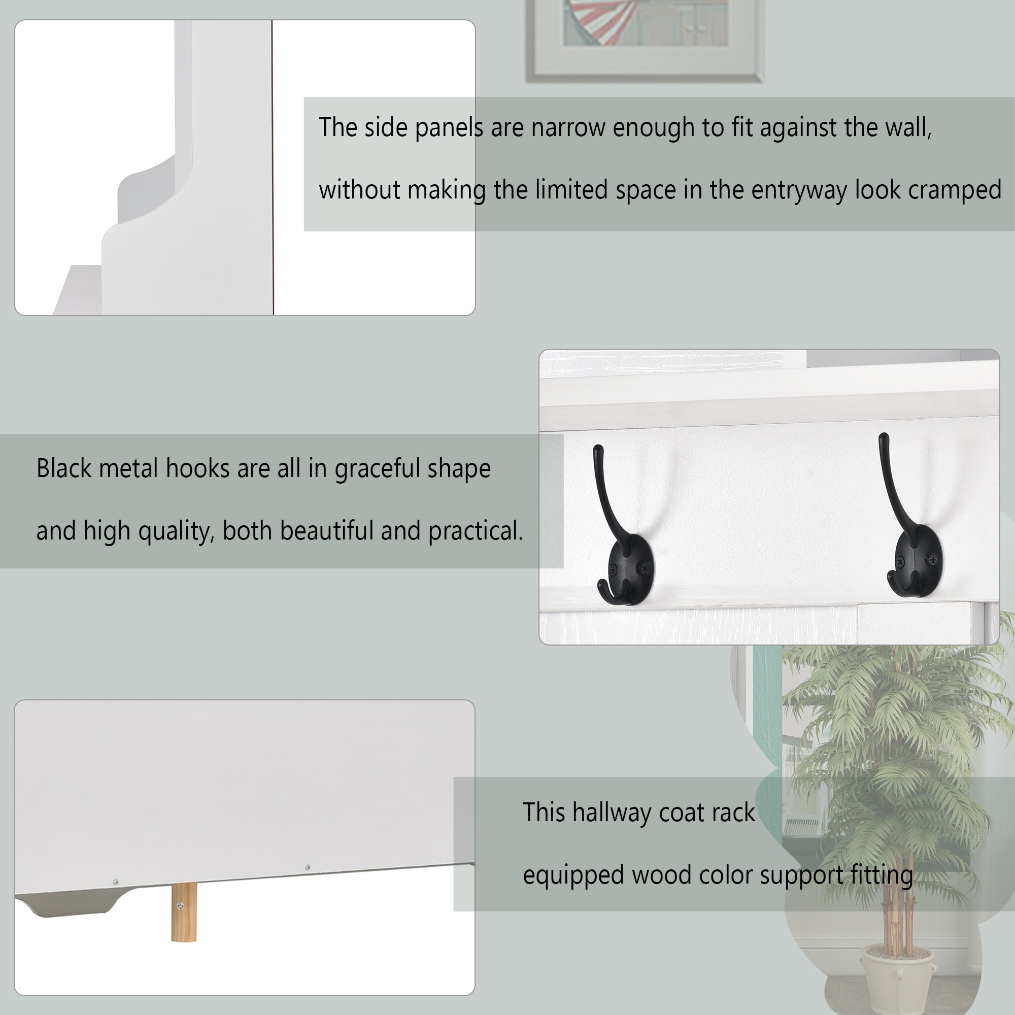 ModernLuxe WF298614AAK Hall-Trees - View #3