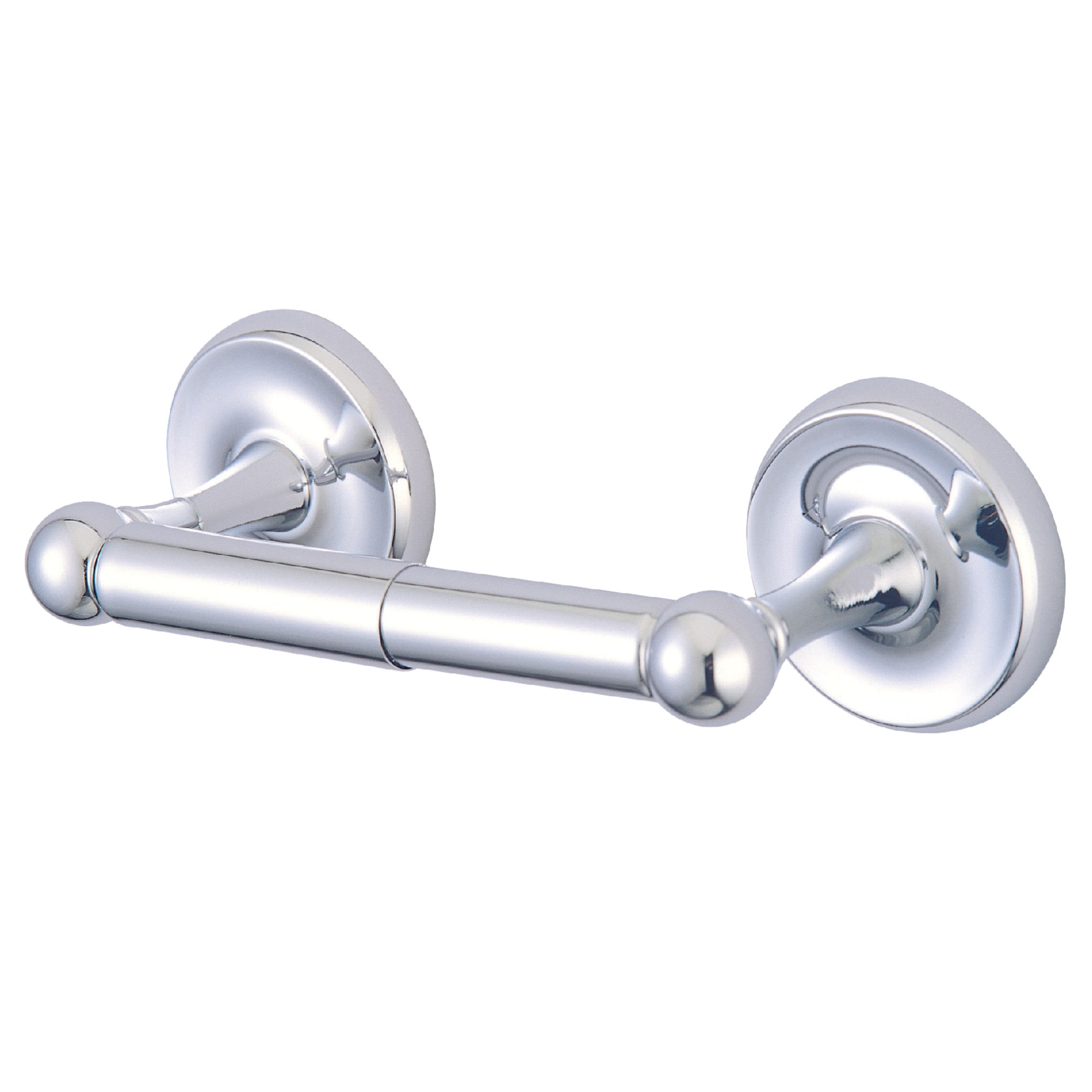 Elements of Design EBA318C Petosky Chrome Wall mount Spring-loaded Toilet Paper Holder 1 -Rolls with Storage