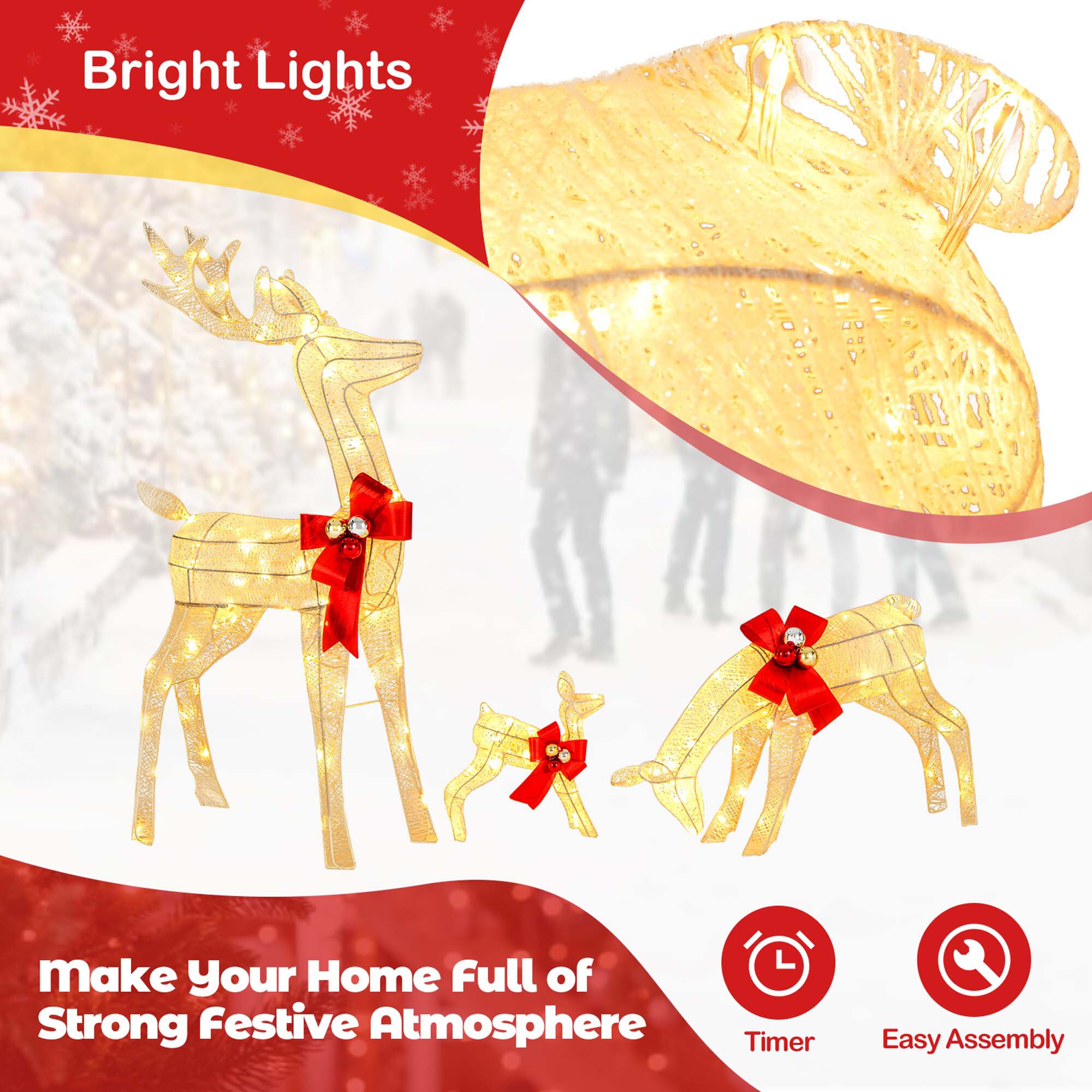 Costway LWS00718 Table-Christmas-Decorations - View #4