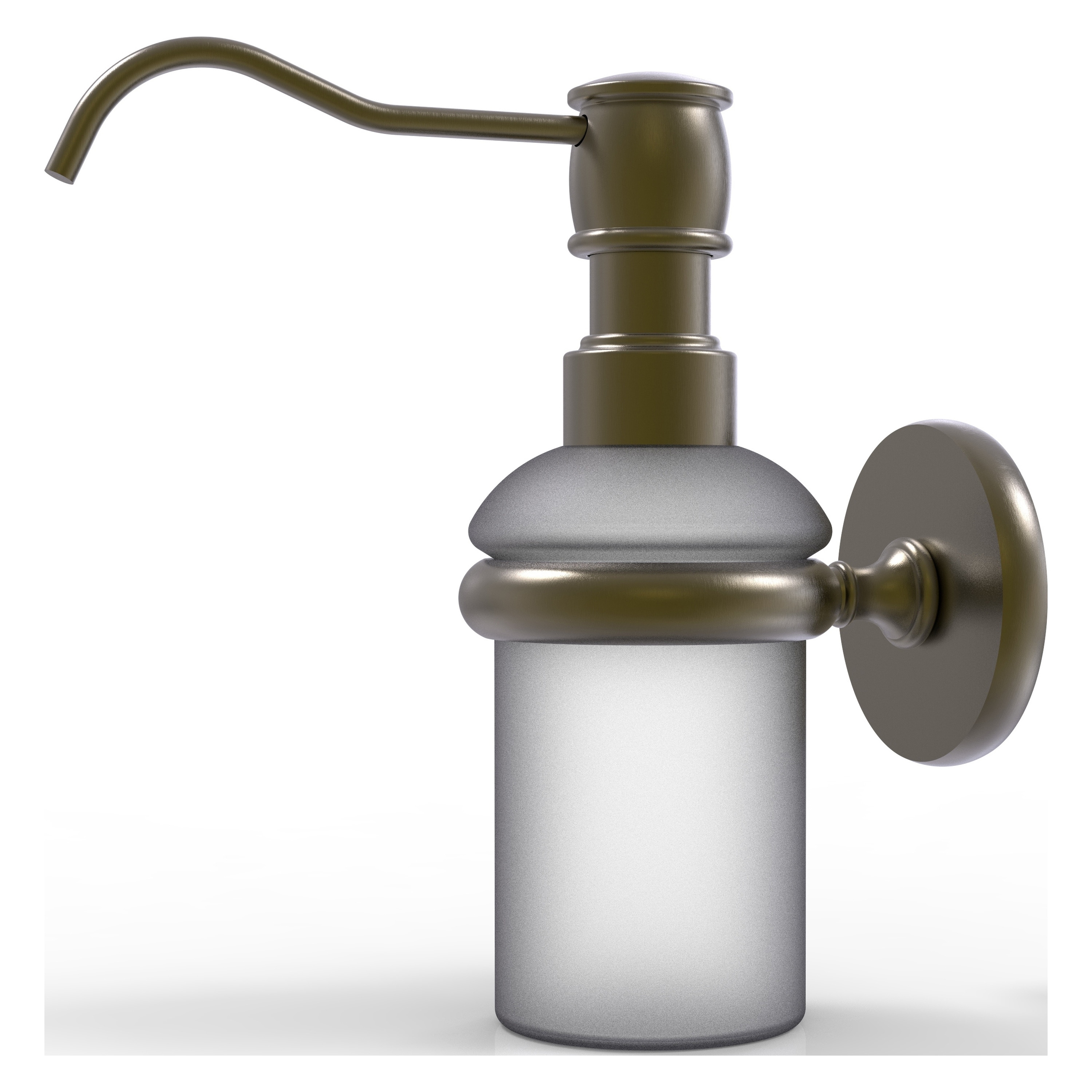 Allied Brass P1060-ABR Prestige Skyline Antique Brass 5-oz. Capacity Wall-mount Soap and Lotion Dispenser