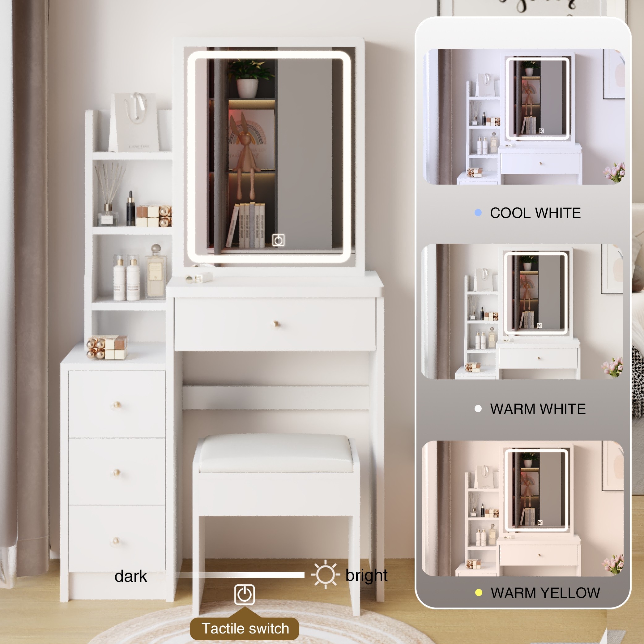 Dexmalle W936P172483 Bedroom-Vanities - View #3