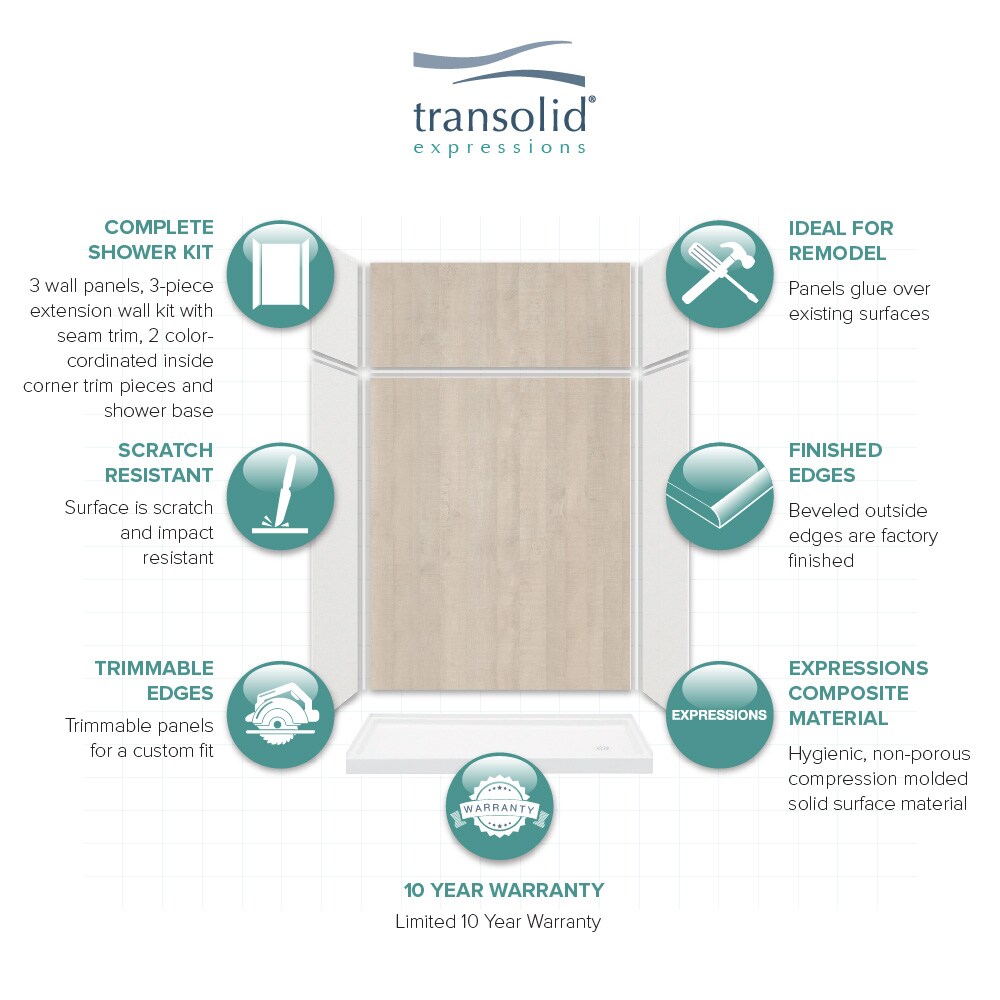 Transolid KSX603296-3945 Alcove-Shower-Kit - View #5