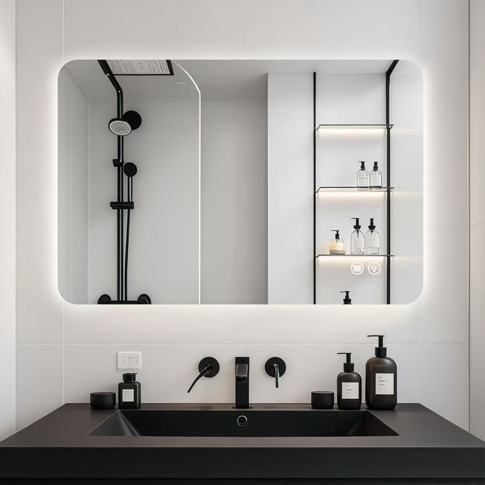 IAK ZYM100673 Framed-Bath-Mirrors - View #2