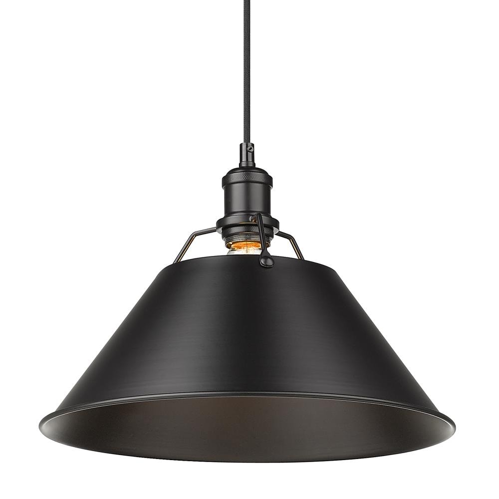 Golden Lighting 3306-L BLK-BLK Pendant-Lights - View #2