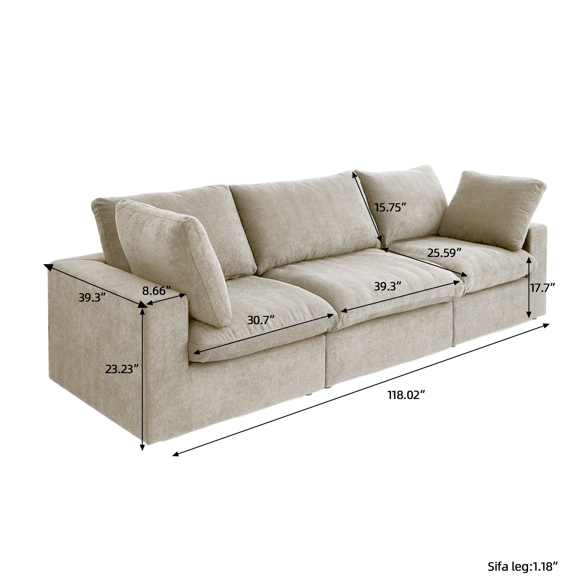 BuotiqHom DH-S3-121KH Sofas-Loveseats - View #4