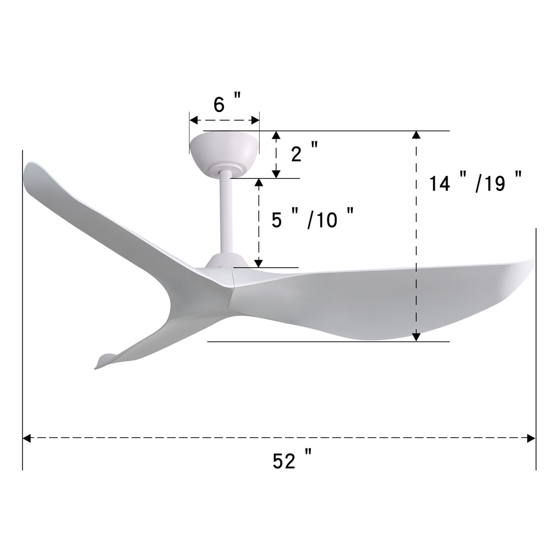 Sofucor L-52K037-WH-WDYB60W Ceiling-Fans - View #8