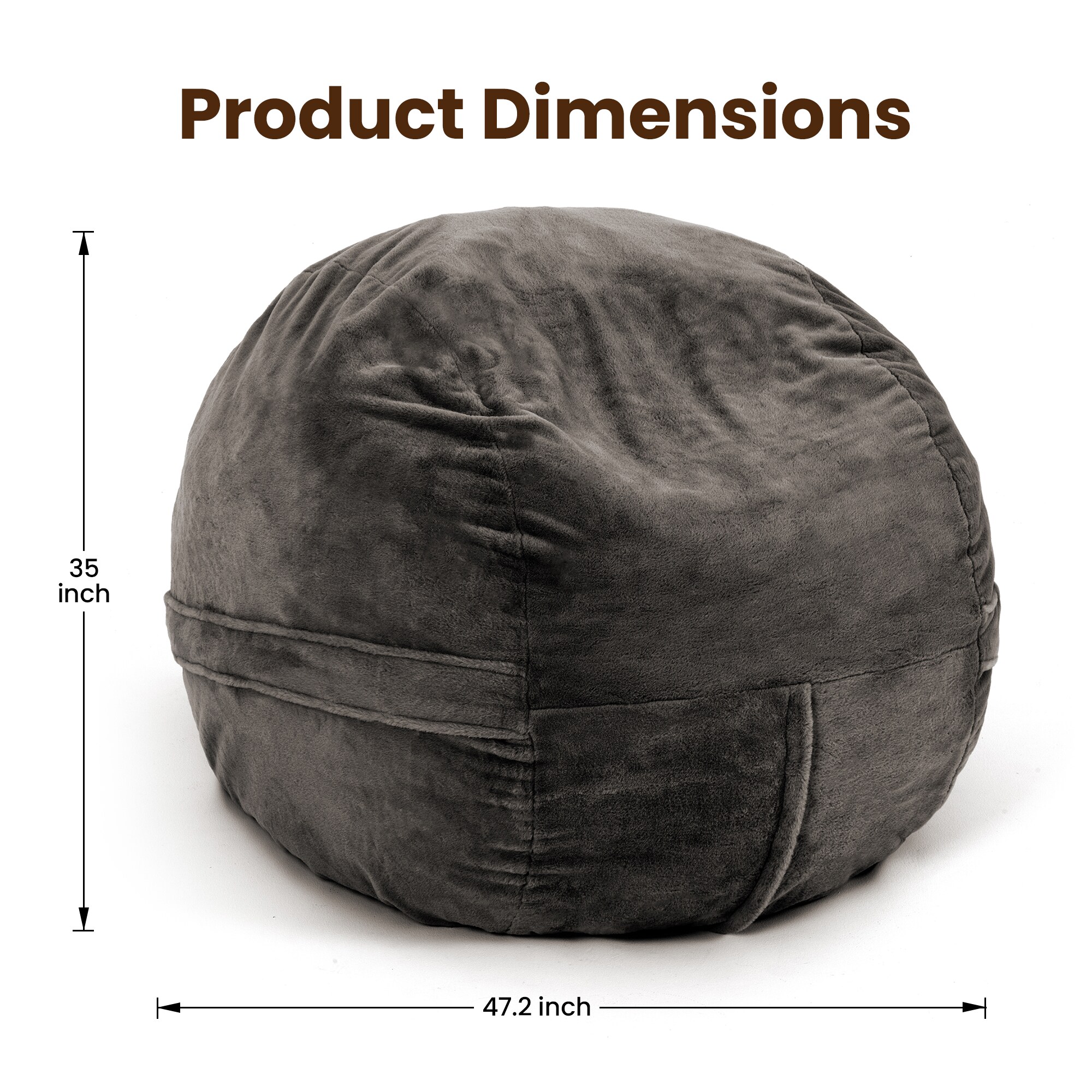 PamaPic BBC-YX-G-ML1 Bean-Bag-Chairs - View #7
