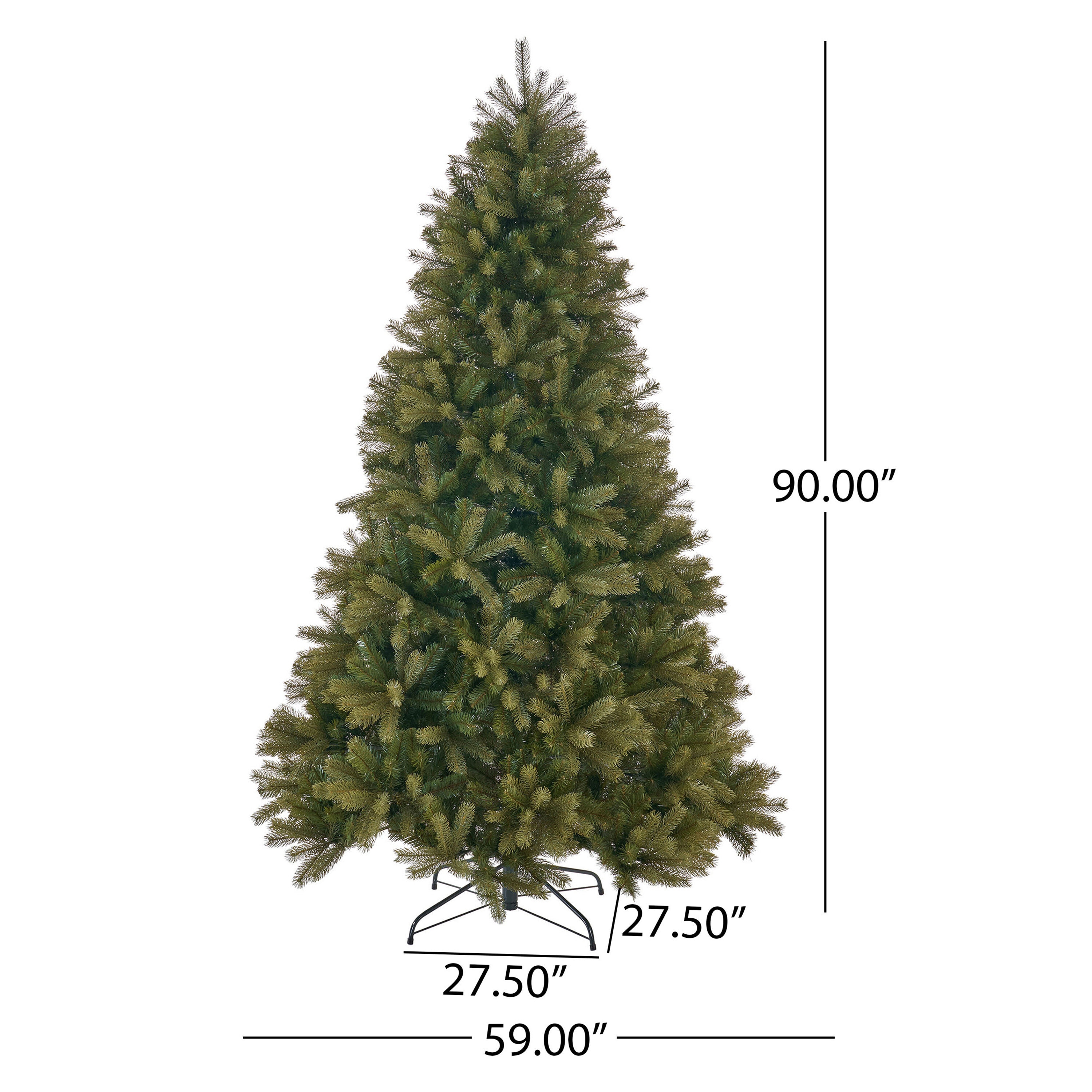 Best Selling Home Decor 7.5-ft Spruce Artificial Christmas Tree at ...