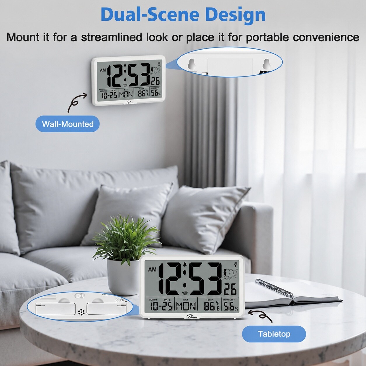 Phewnyzo LPW0814W448 Indoor-Outdoor-Clocks - View #7