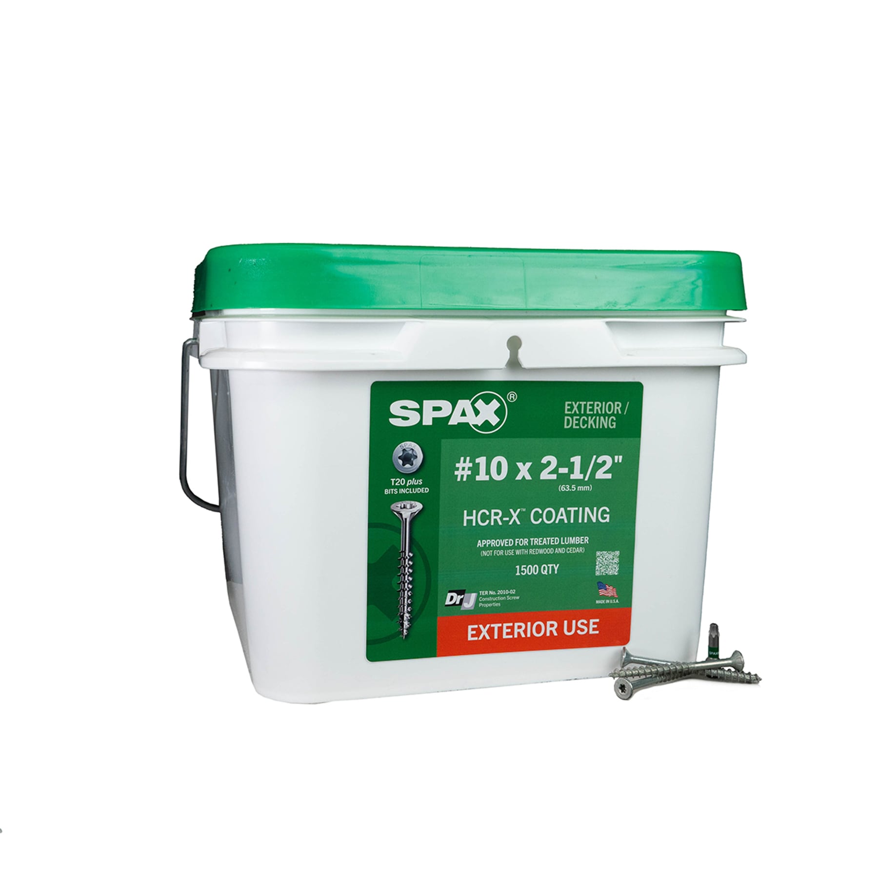 SPAX 3191670500600 Multi-Material #10 x 2-1/2-in Double-barrier Exterior Wood screws ( 1500 -Per Box )