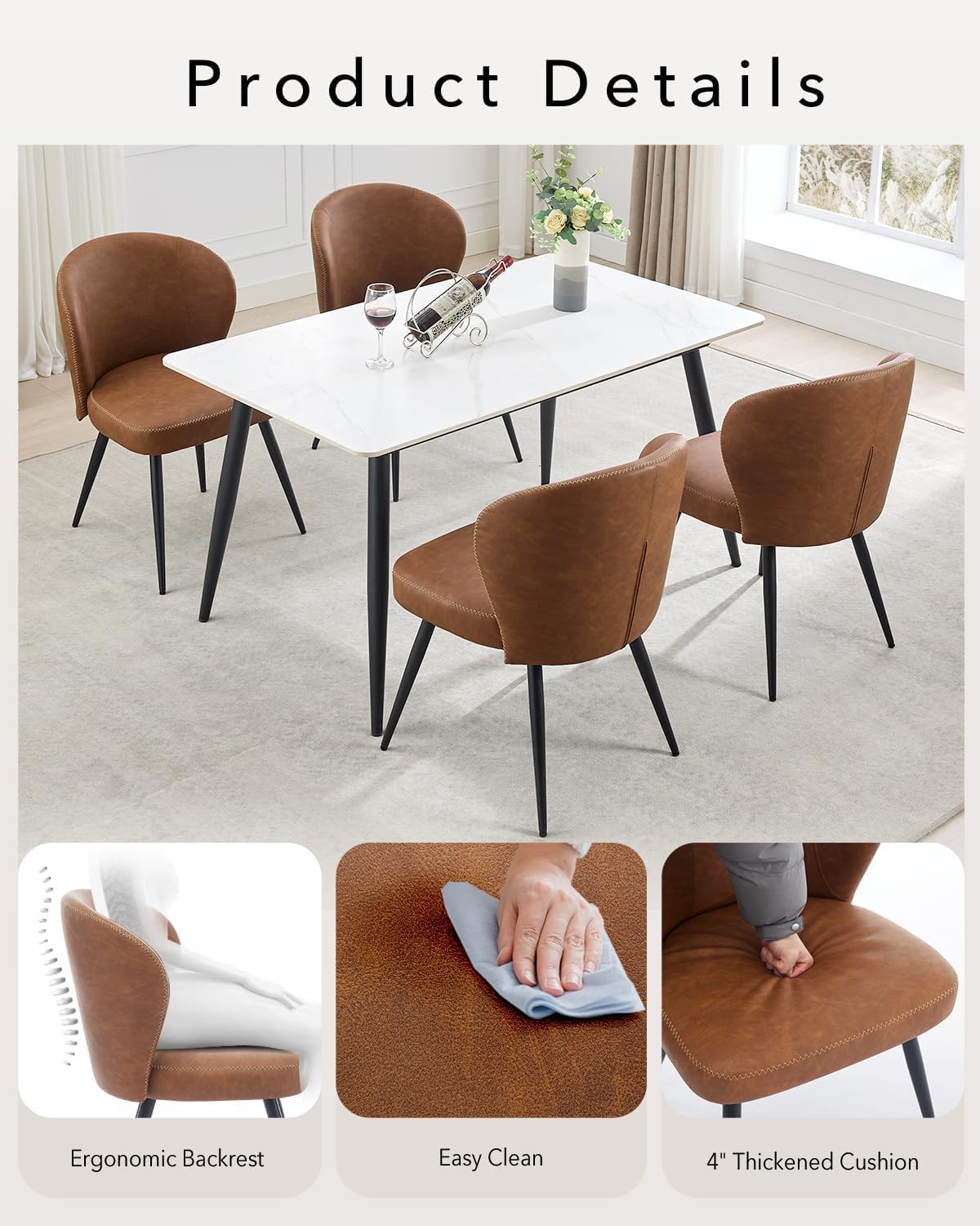 Qeetex QET-DC-WJ508 Dining-Chairs - View #3