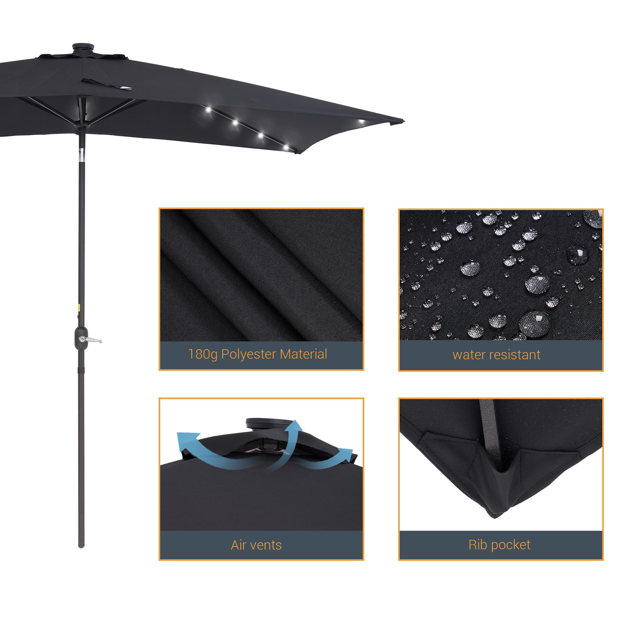 Sonkuki SD-127B-LED Umbrellas-2 - View #4