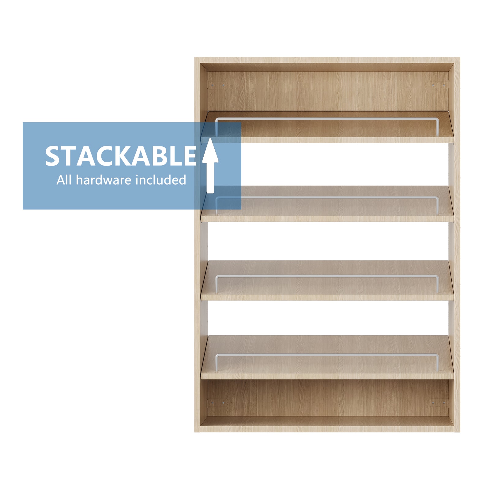LOVMOR SF-Y-YMG07-20-N Wood-Closet-Shelves - View #5