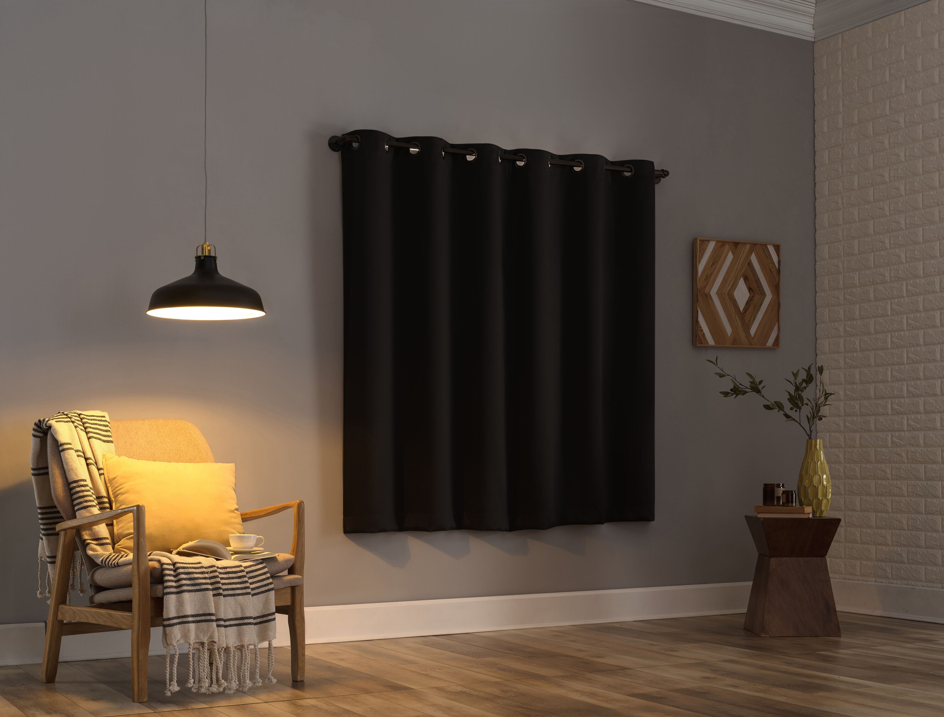 Sun Zero DOUGLAS 74X63 BLACK curtains - View #5