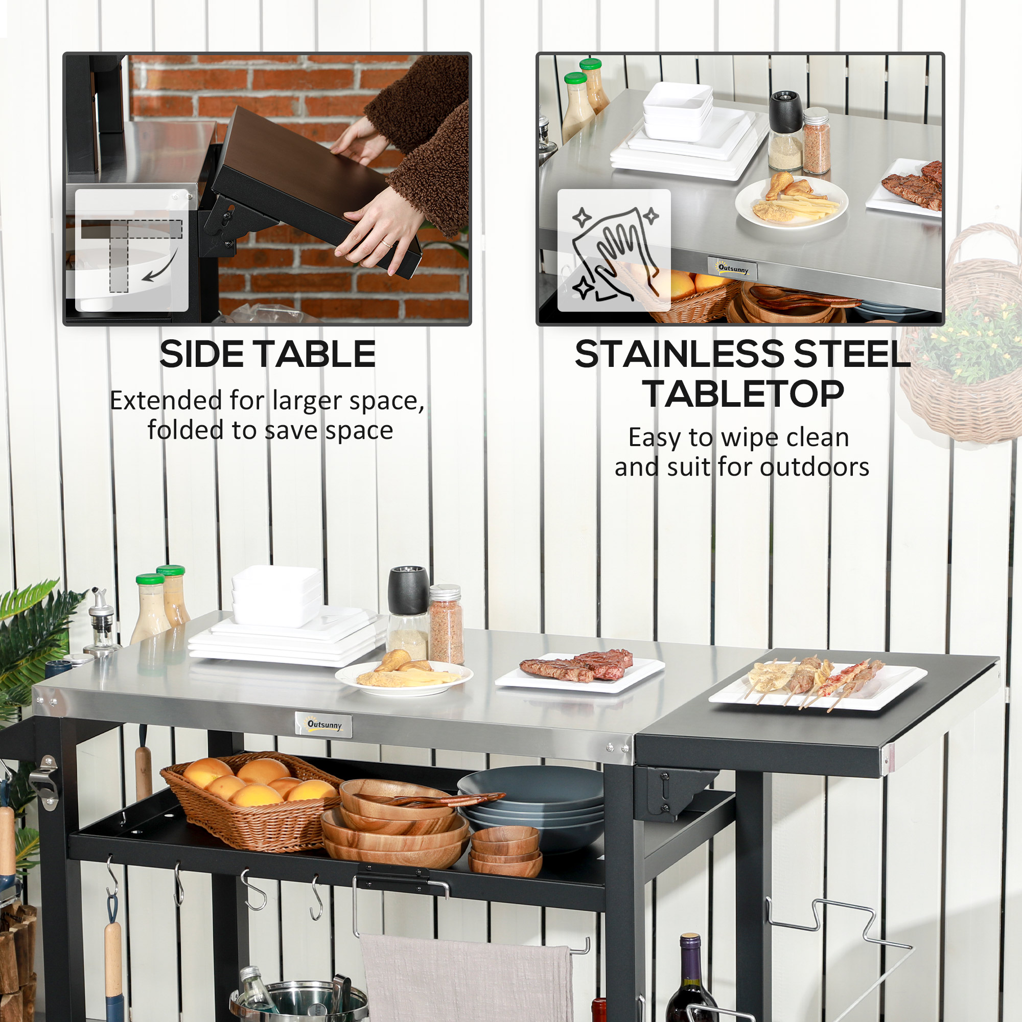 Siavonce XHP174291 Grill-Carts-Grill-Stands - View #3