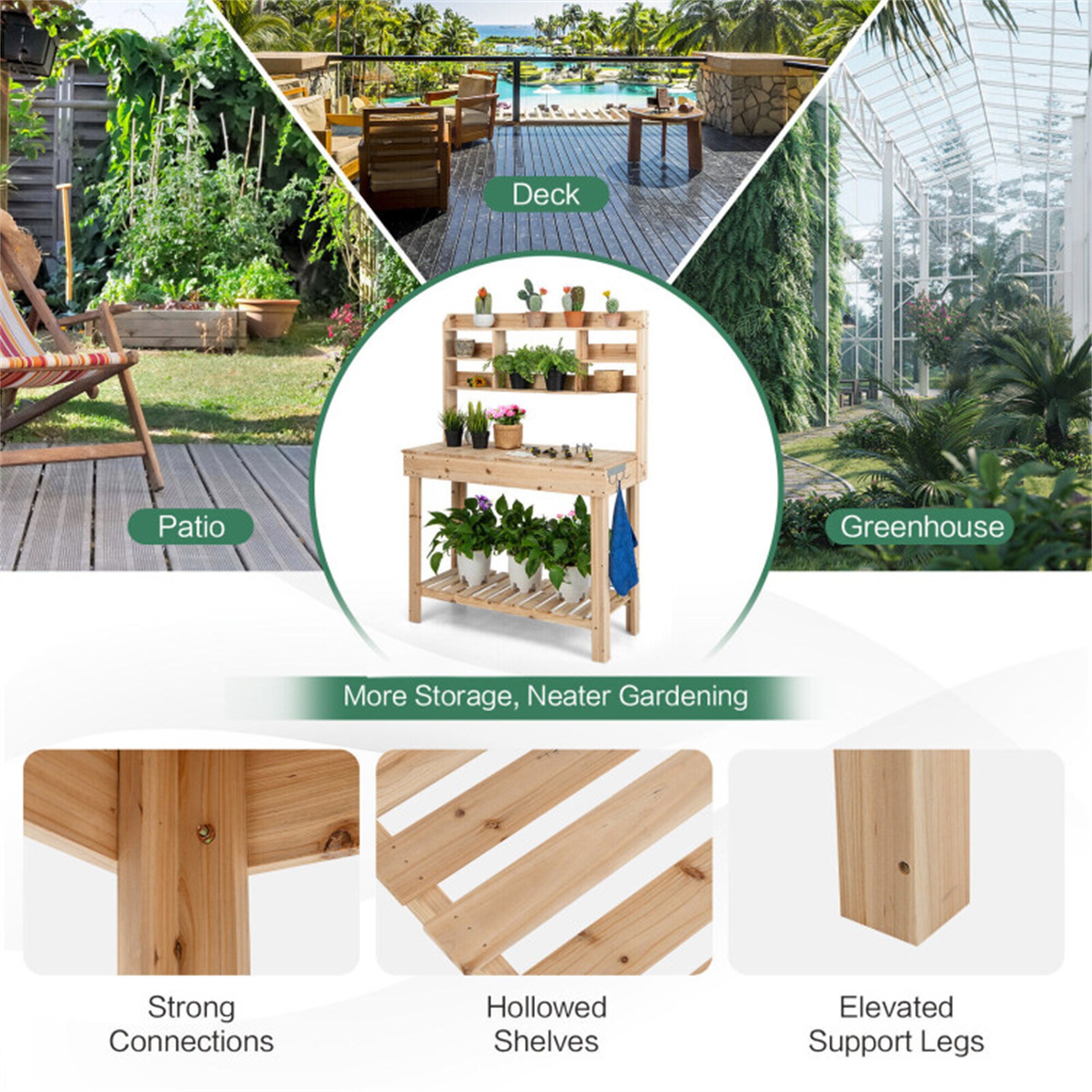 BABOOM BOM-T3927NA-CO Potting-Benches - View #9