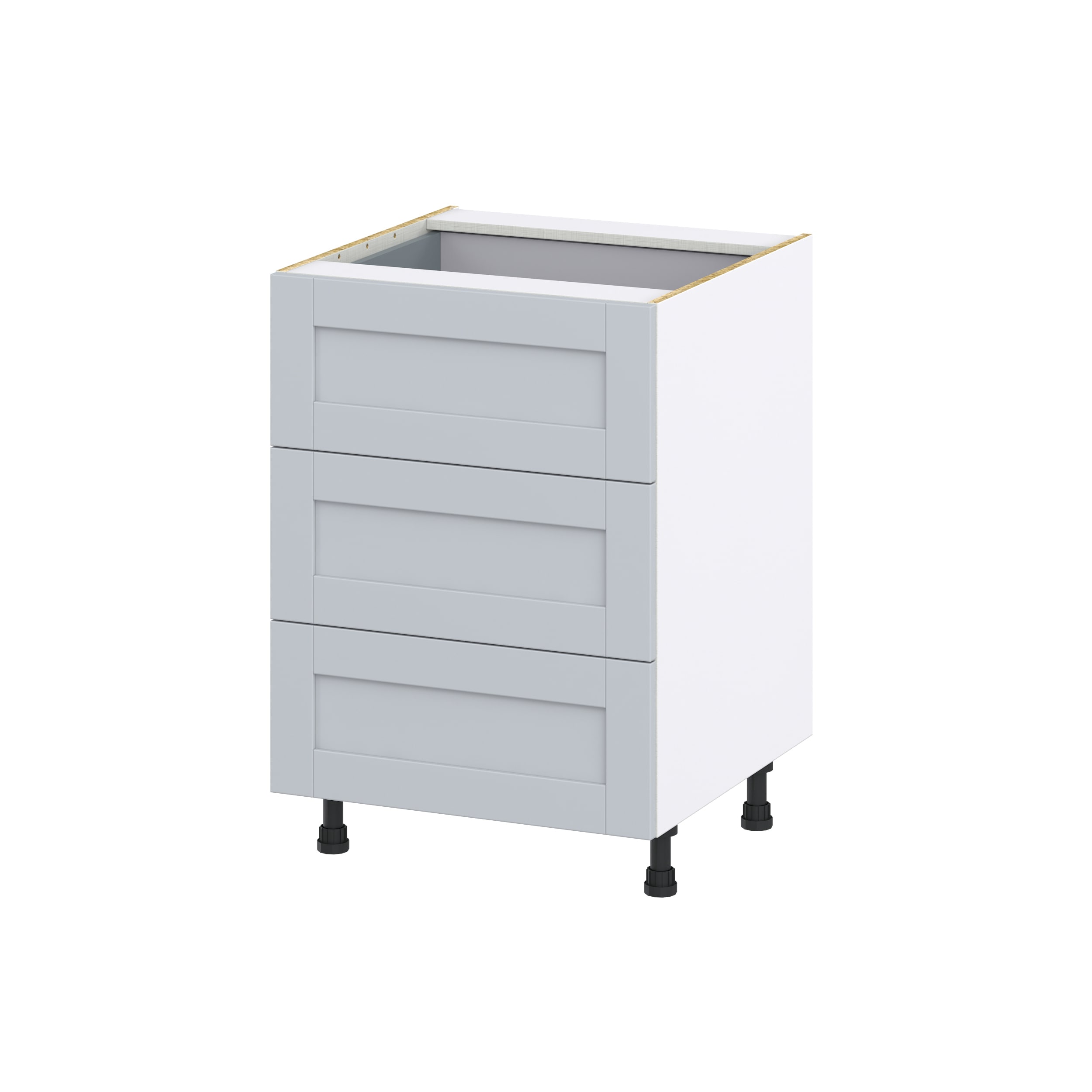 Hugo&Borg Charlesberg 24-in W x 34.5-in H x 25-in D Gray 2-Drawer Base Fully Assembled Cabinet
