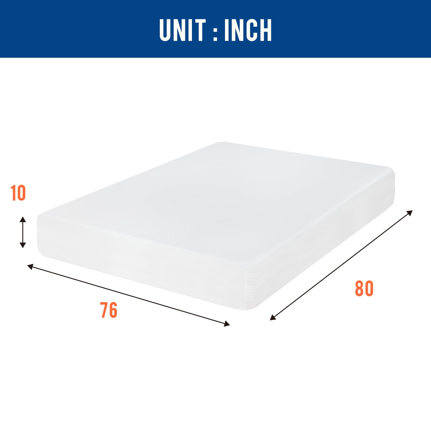 FDW MEM-10K707-WHITE Mattresses-Boxsprings - View #5
