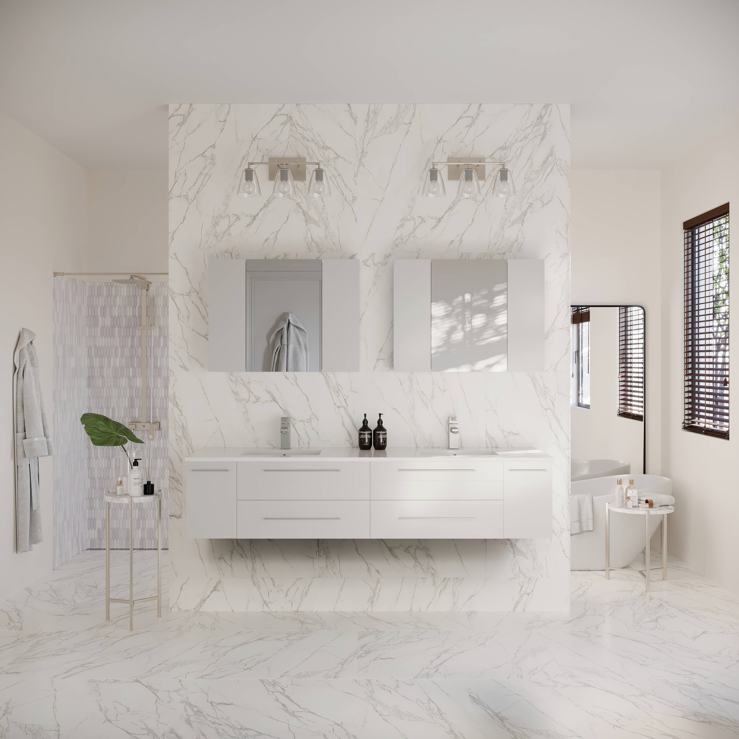 Fresca FVN6172WH-UNS-D Bath-Vanity-Combo - View #5