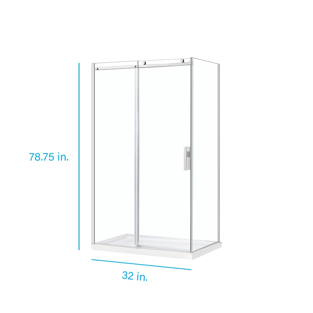allen + roth DAVIDSON-32SP-SN Shower-Doors - View #2