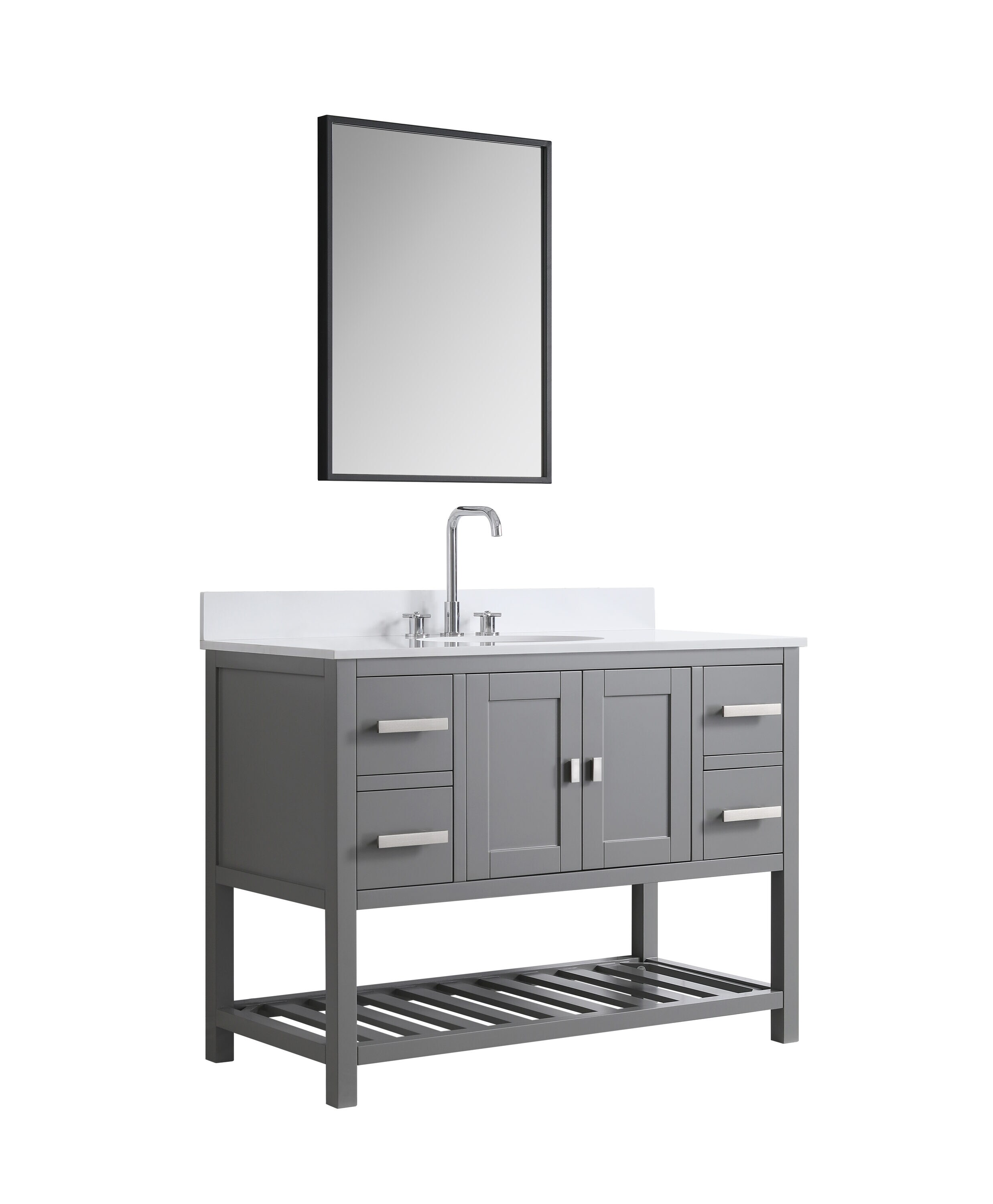 Design Element DEC055-48-GY-CB vanities - View #3