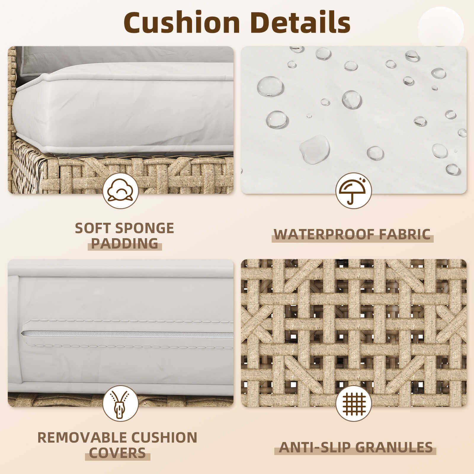 AECOJOY 16005BR-LS02 Patio-Conversation-Sets - View #5