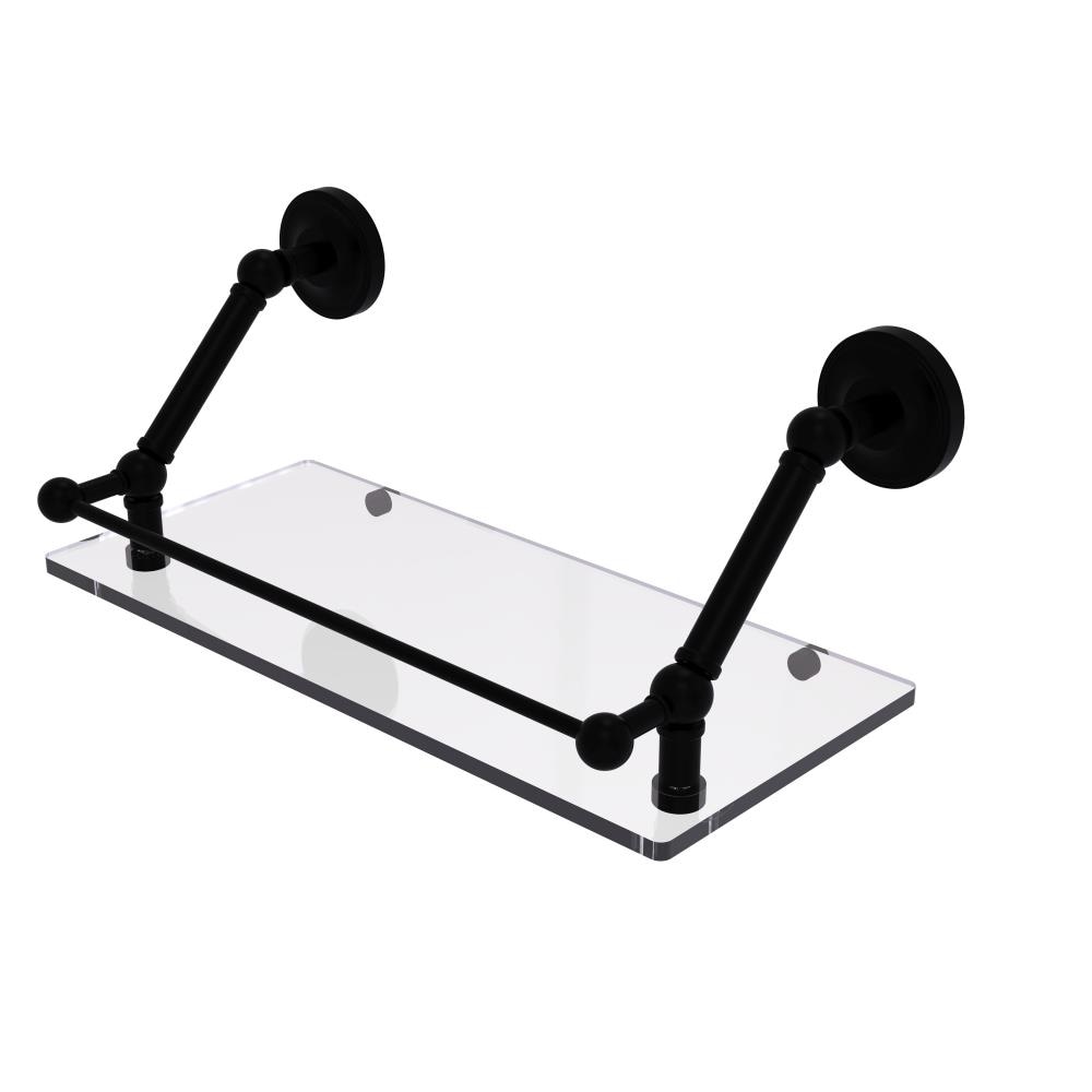Allied Brass PR-1-18-GAL-BKM Prestige Regal Matte Black Wall mount Bathroom Shelf ( 18-in x 8-in x 8-in )