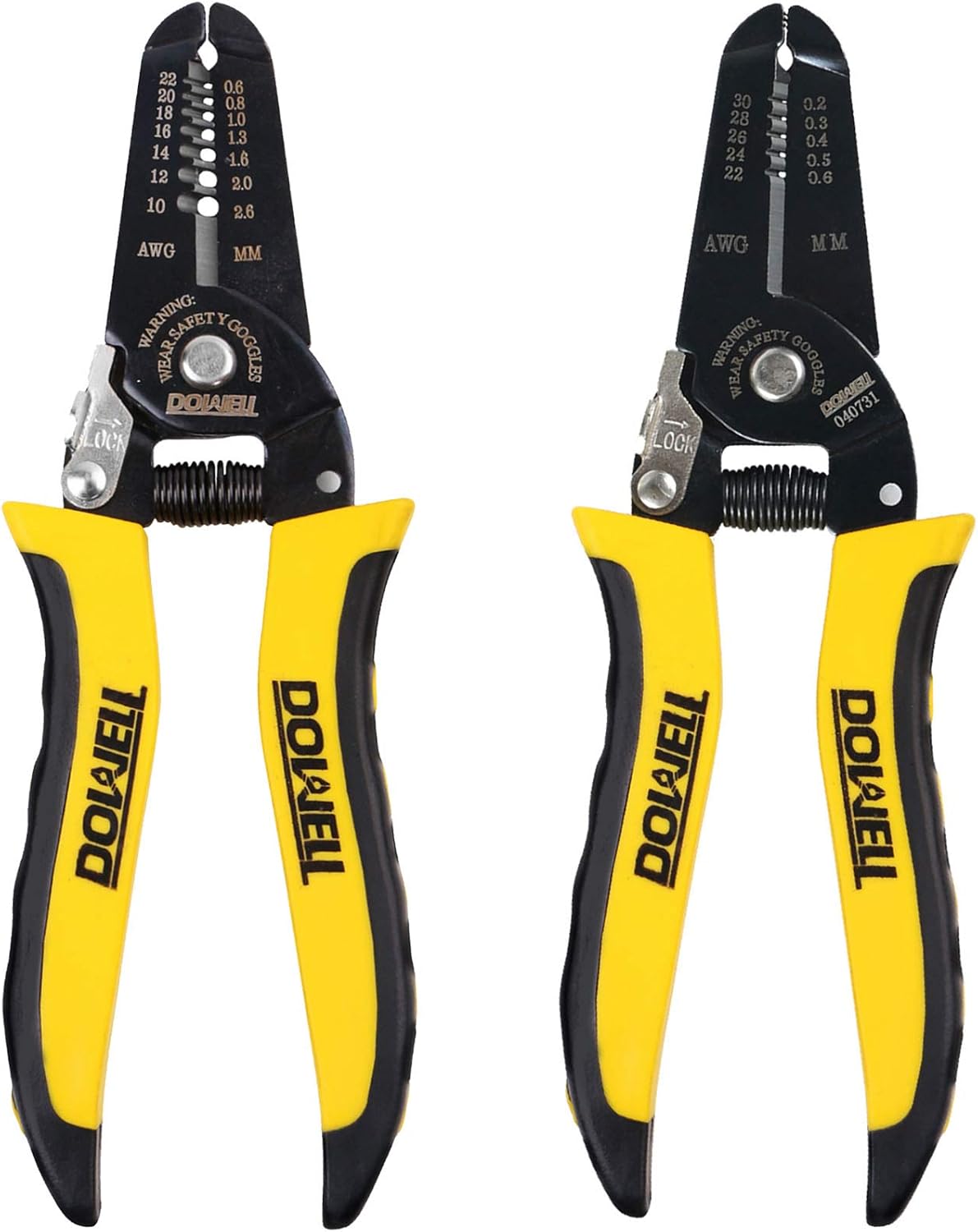 DOWELL  Wire Stripping Tool Wire Stripper Cutter Pliers Tool Multi Function Hand Tool for Electrician Craftsmanship 2 Piece