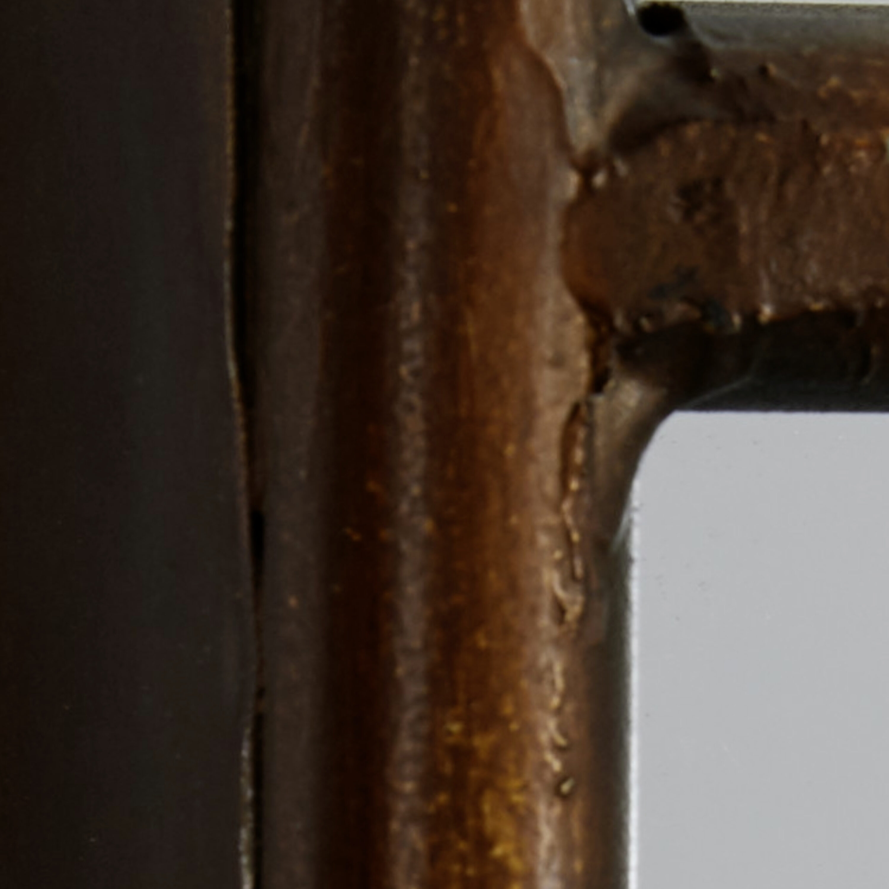 Bronze Arch Windowpane Full Length Wall Mirror