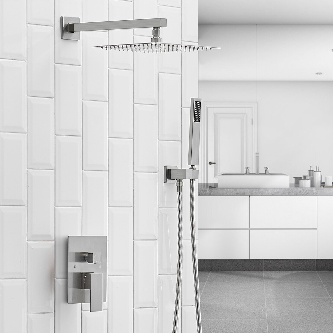 WELLFOR FH75010-N Showerhead-Bar-Panels - View #6
