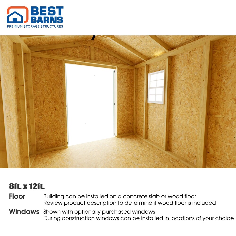 Best Barns HMINDG12 Wood-Storage-Buildings - View #8
