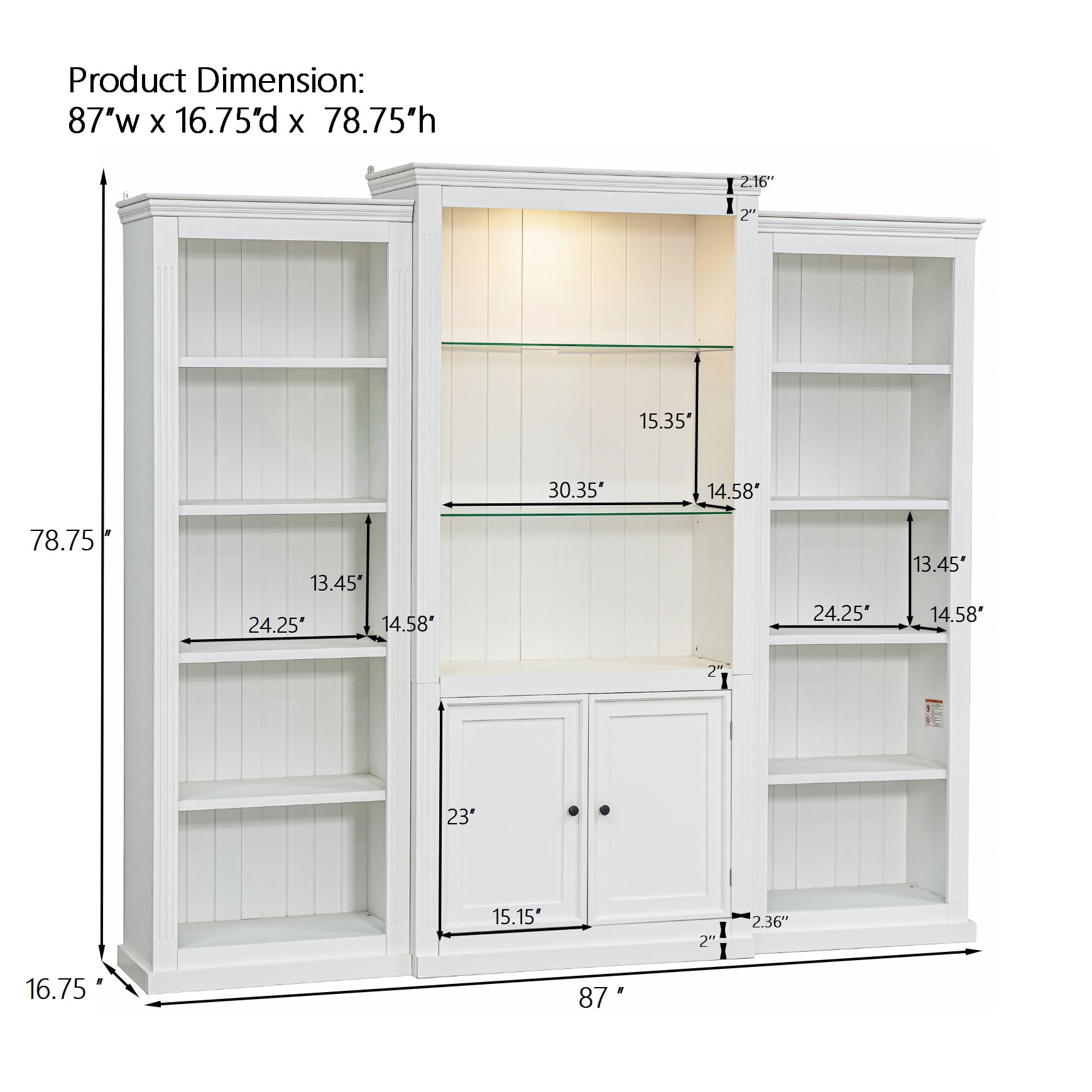 LOVMOR SF-Y-SN845P263122W bookcases - View #2