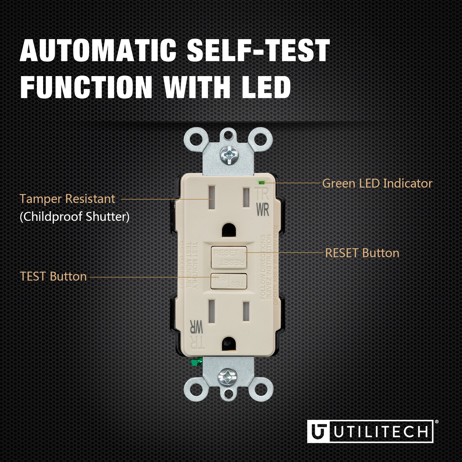 Utilitech G1915TW-LA6 receptacles - View #2