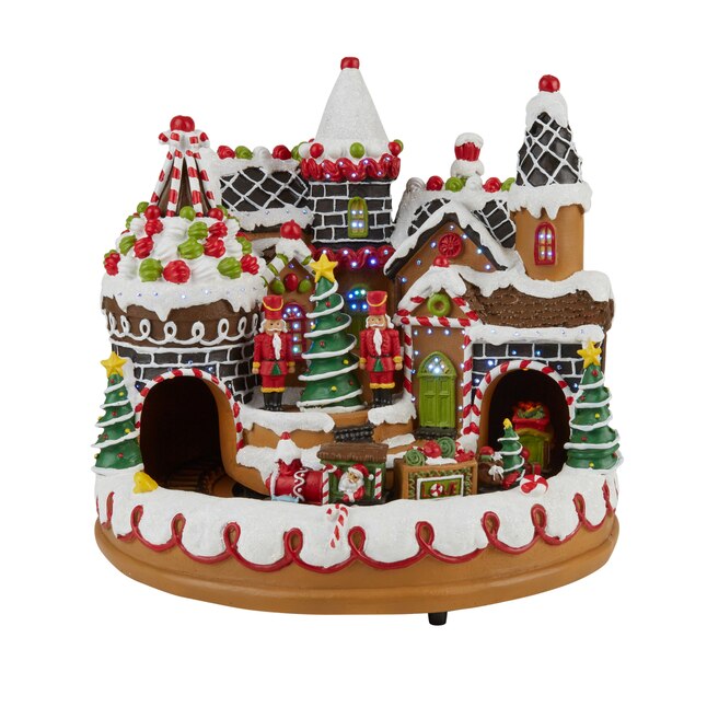 Carole Towne Gabe's Gingerbread House Lighted Musical Village Scene at  
