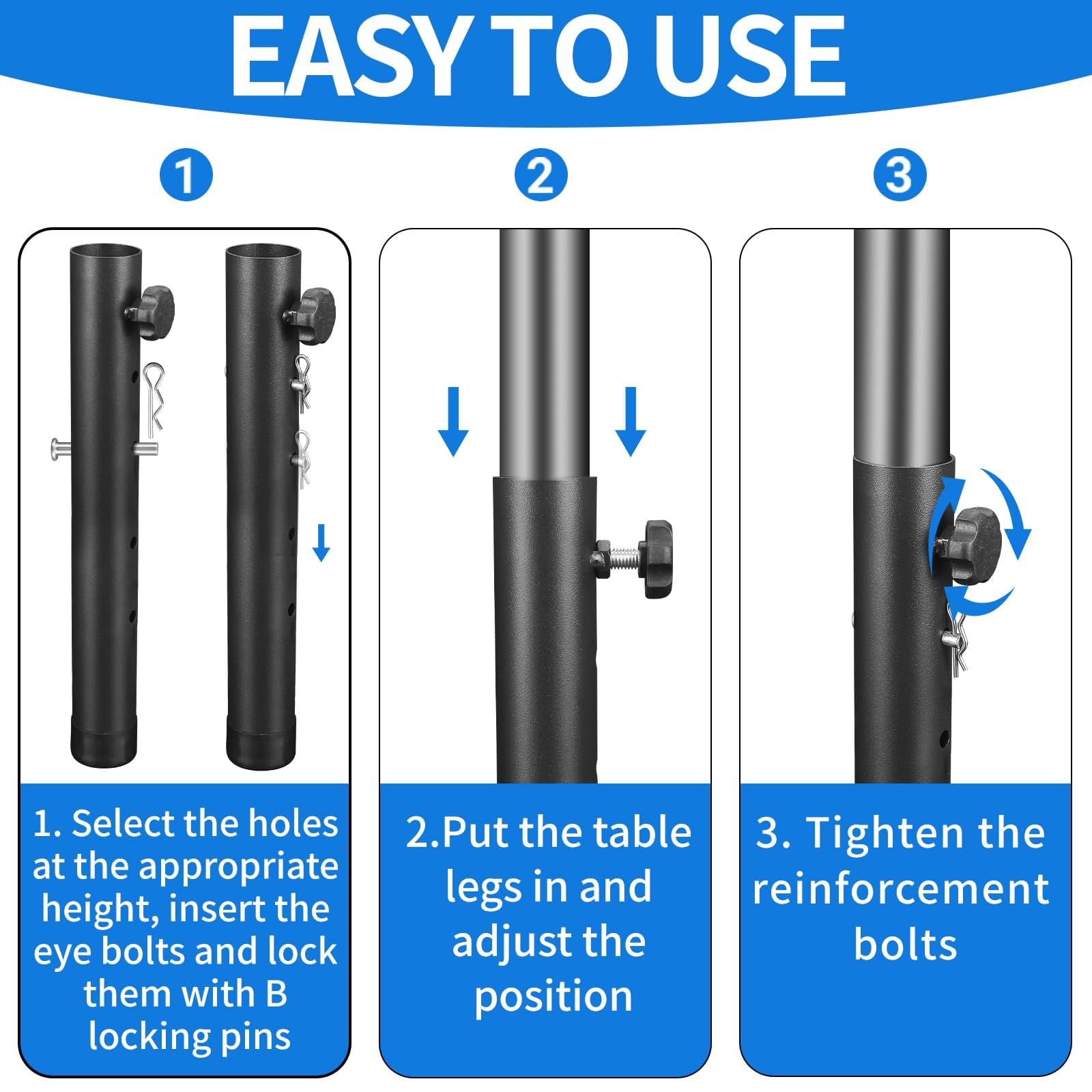 Yichuhaoxi LYI0804Y085 Table-Leg-Hardware - View #6